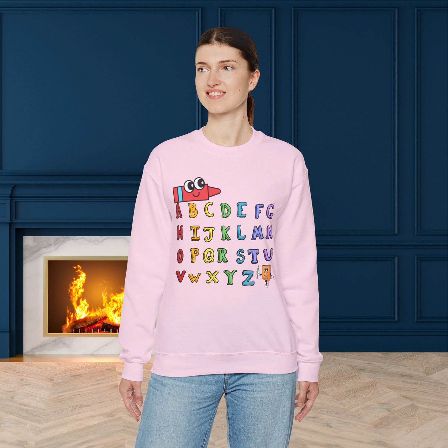 Back To school unisex heavy blend crewneck sweatshirt, We Love Teachers Sweatshirt,Teacher Back To school  Sweatshirt. First Day Vibes Sweatshirt.