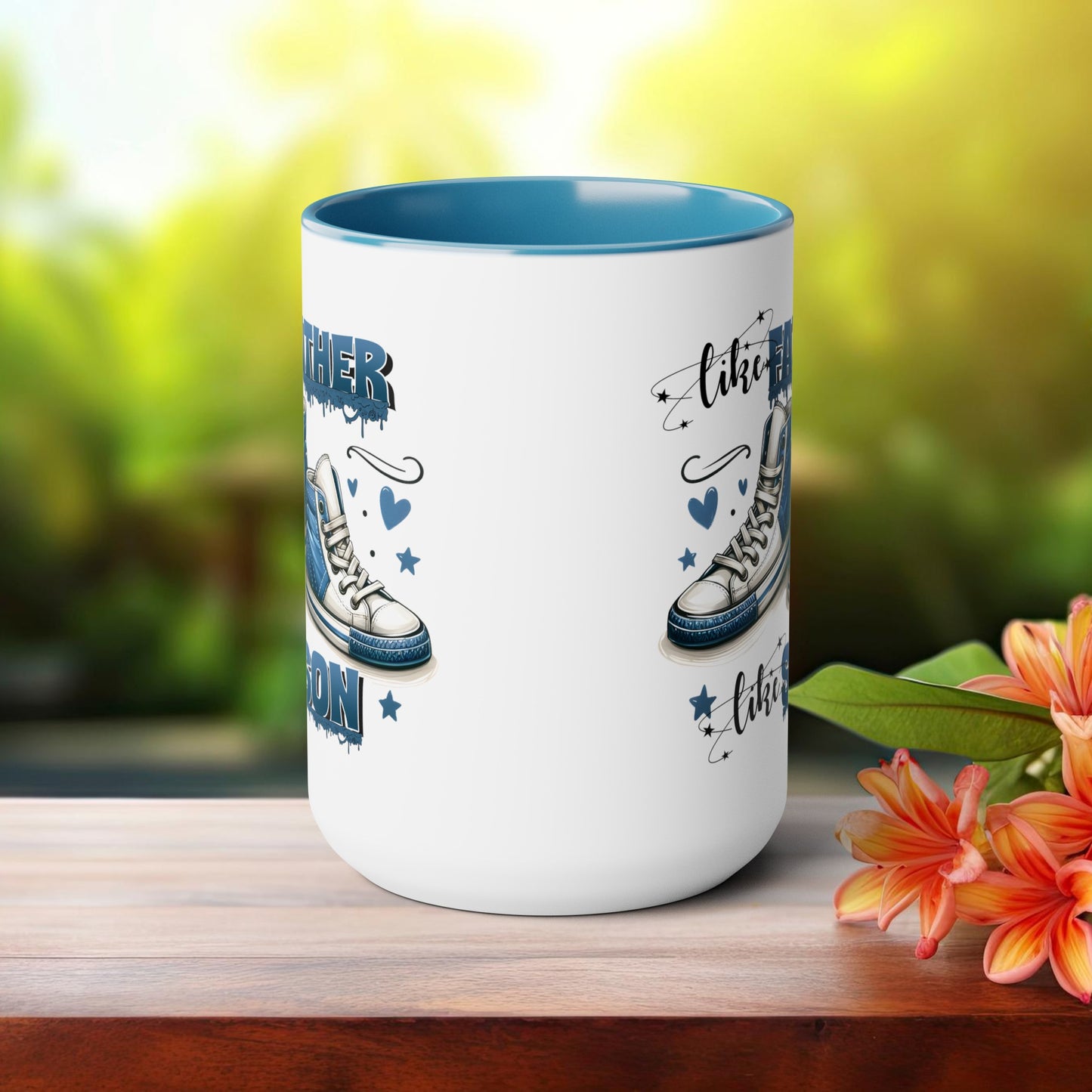 Happy father's dayTow-Tone Coffee Mug.15oz, Gift for Dad, Daddy's Coffee Mug