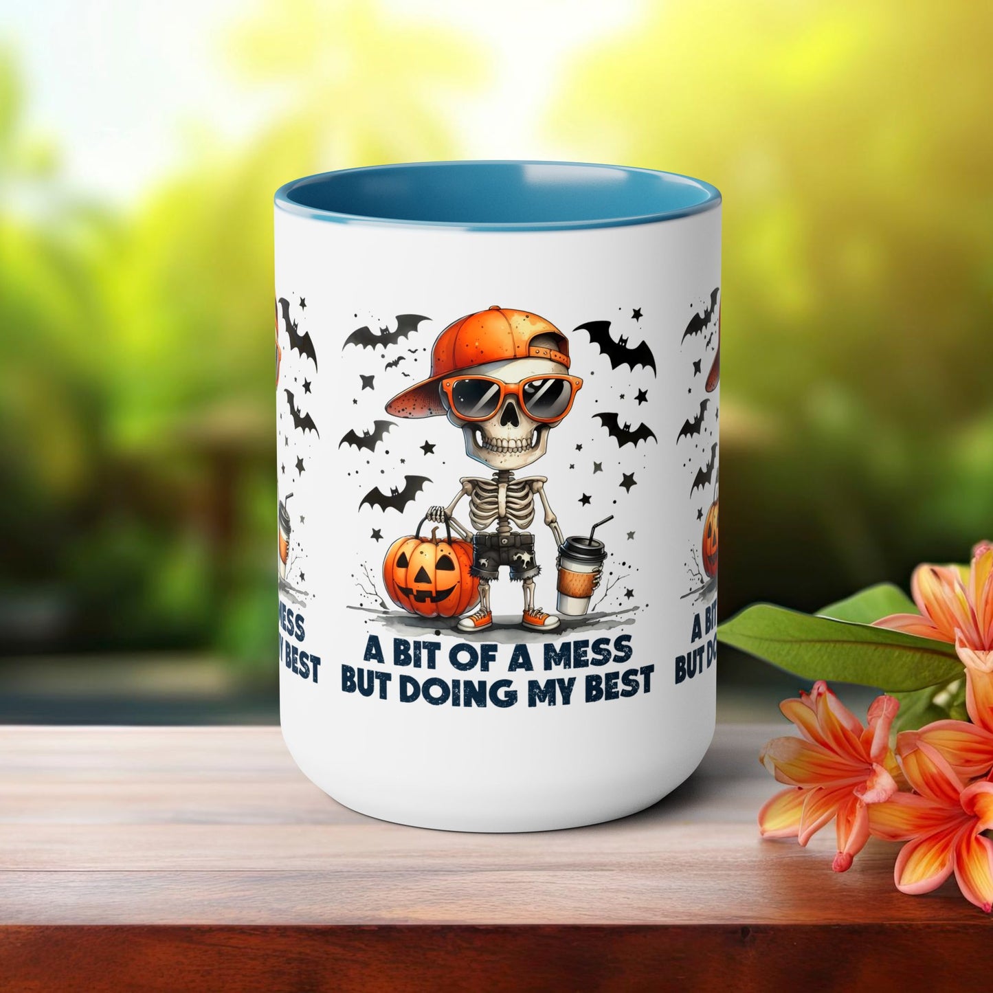 Happy Halloween Coffee Mug,  Let's Go Halloween Coffee Mug, Trick or Treat Halloween Coffee Mug, Cute Skeleton Coffee Mug, Spooky Season Halloween Coffee Mug.