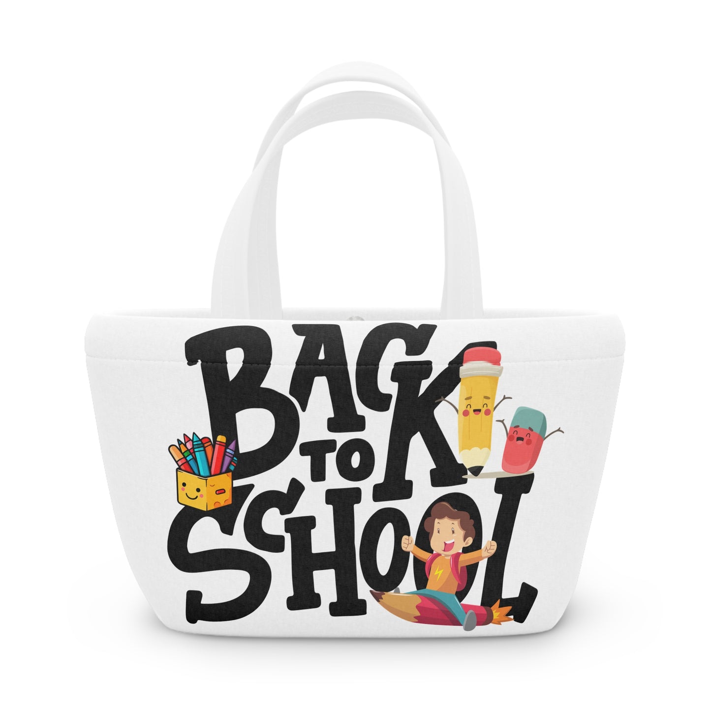 Back To School Lunch Bag, Back to Learning Lunch Bag, Ready for School Lunch Bag.