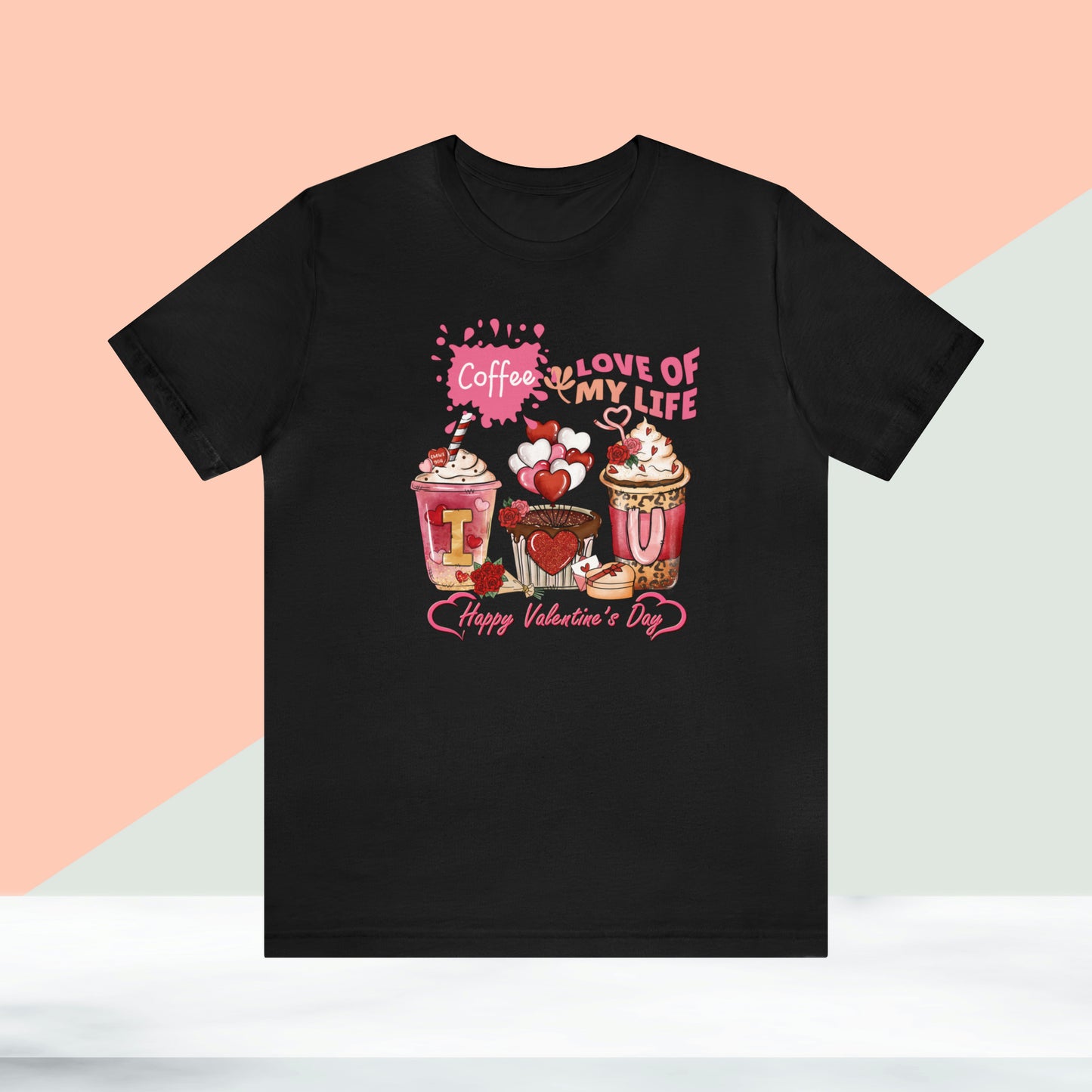 Happy valentines day Unisex Jersey Short Sleeve Tee