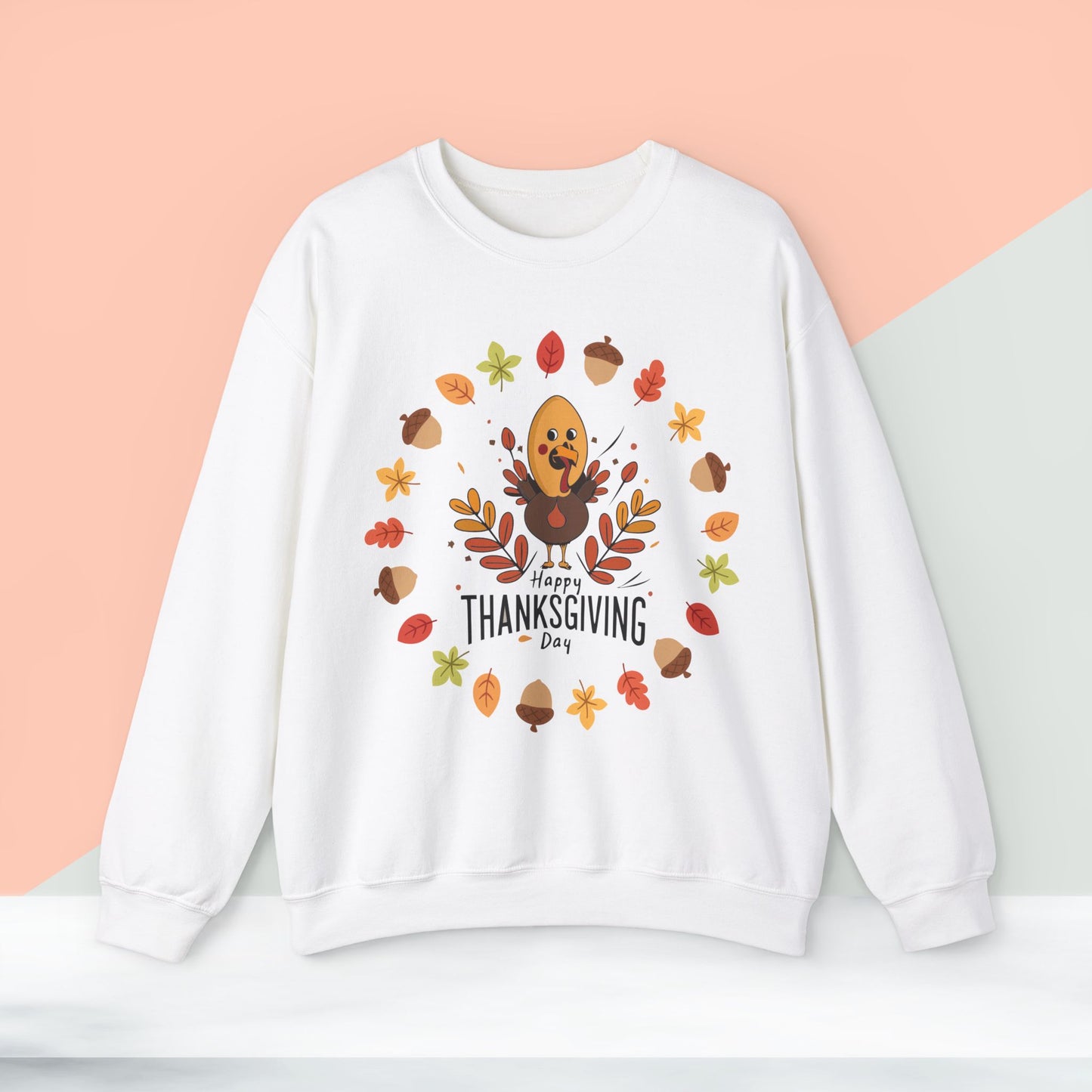 HappyThanksgiving Sweatshirt - Unisex Heavy Blend, Happy Thanksgiving2024 Sweatshirt, Thanksgiving Gift, Festive Sweatshirt.