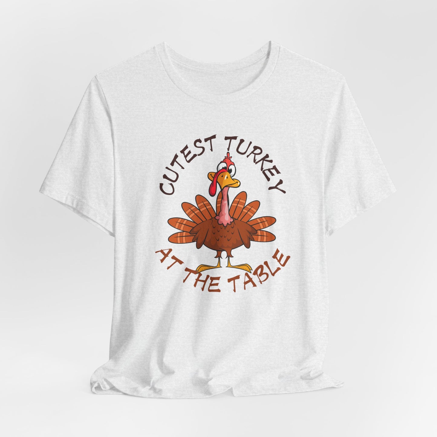 Cutest Turkey At The Table T-shirt, Happy Thanksgiving T-shirt, Happy thanksgiving 2024 T-shirt, Thanksgiving Gift,Turkey Shirt, Family Thanksgiving, Holiday Outfit.