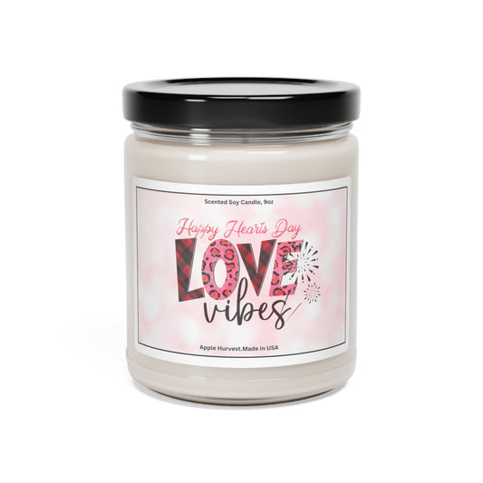 Happy valentines day Scented Soy Candle, 9oz