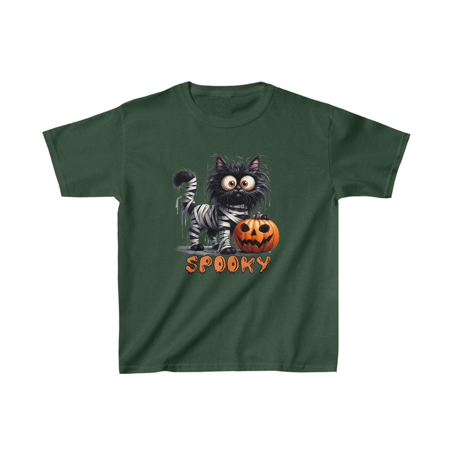 Spooky Kids T-Shirt, Happy Halloween Kids Shirt, Spooky Halloween Kids Heavy Cotton™ Tee, Spooky Season Kids Shirt, Spooky Vibes Shirt, Trick Or Treat Cotton T-Shirt.