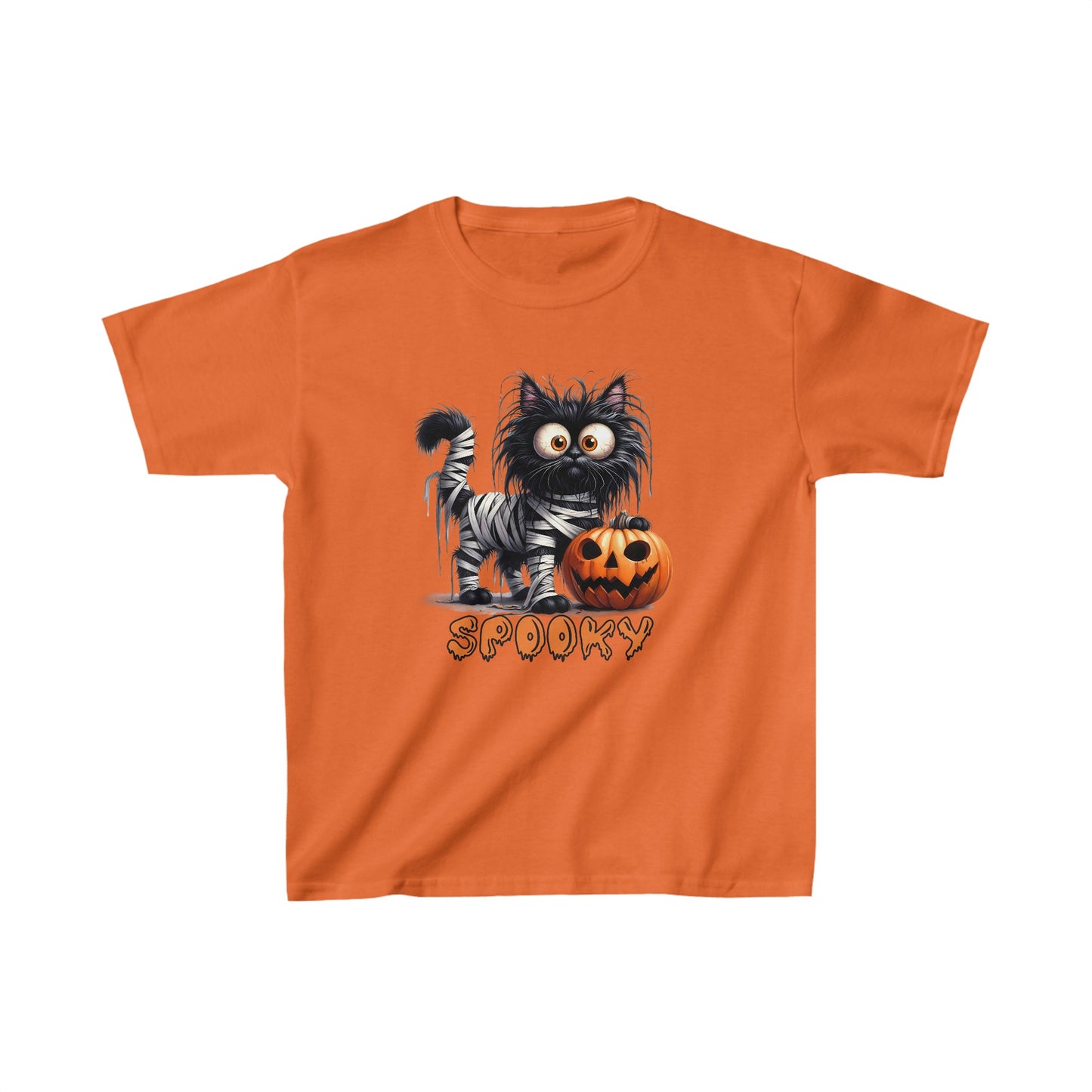 Spooky Kids T-Shirt, Happy Halloween Kids Shirt, Spooky Halloween Kids Heavy Cotton™ Tee, Spooky Season Kids Shirt, Spooky Vibes Shirt, Trick Or Treat Cotton T-Shirt.