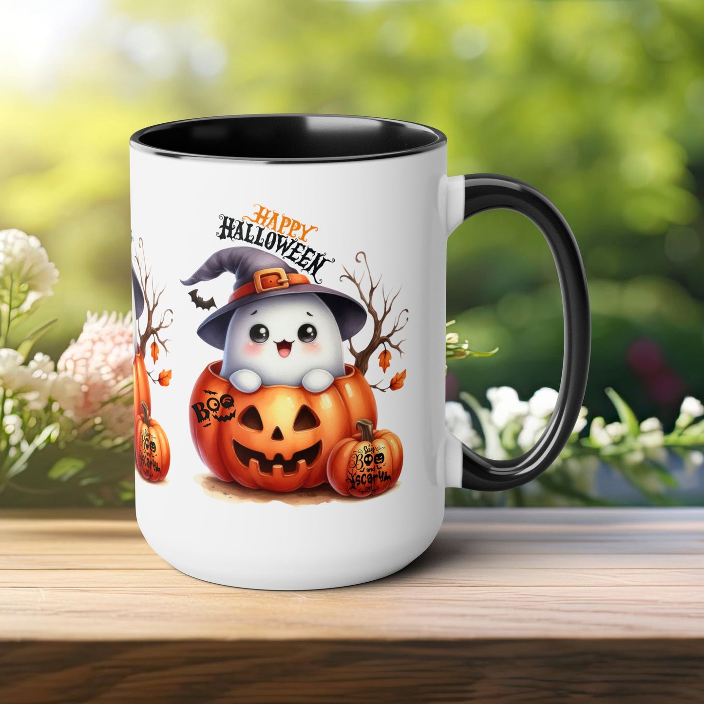 Happy Halloween Coffee Mug,  Let's Go Halloween Coffee Mug, Trick or Treat Halloween Coffee Mug, Cute Skeleton Coffee Mug, Spooky Season Halloween Coffee Mug.