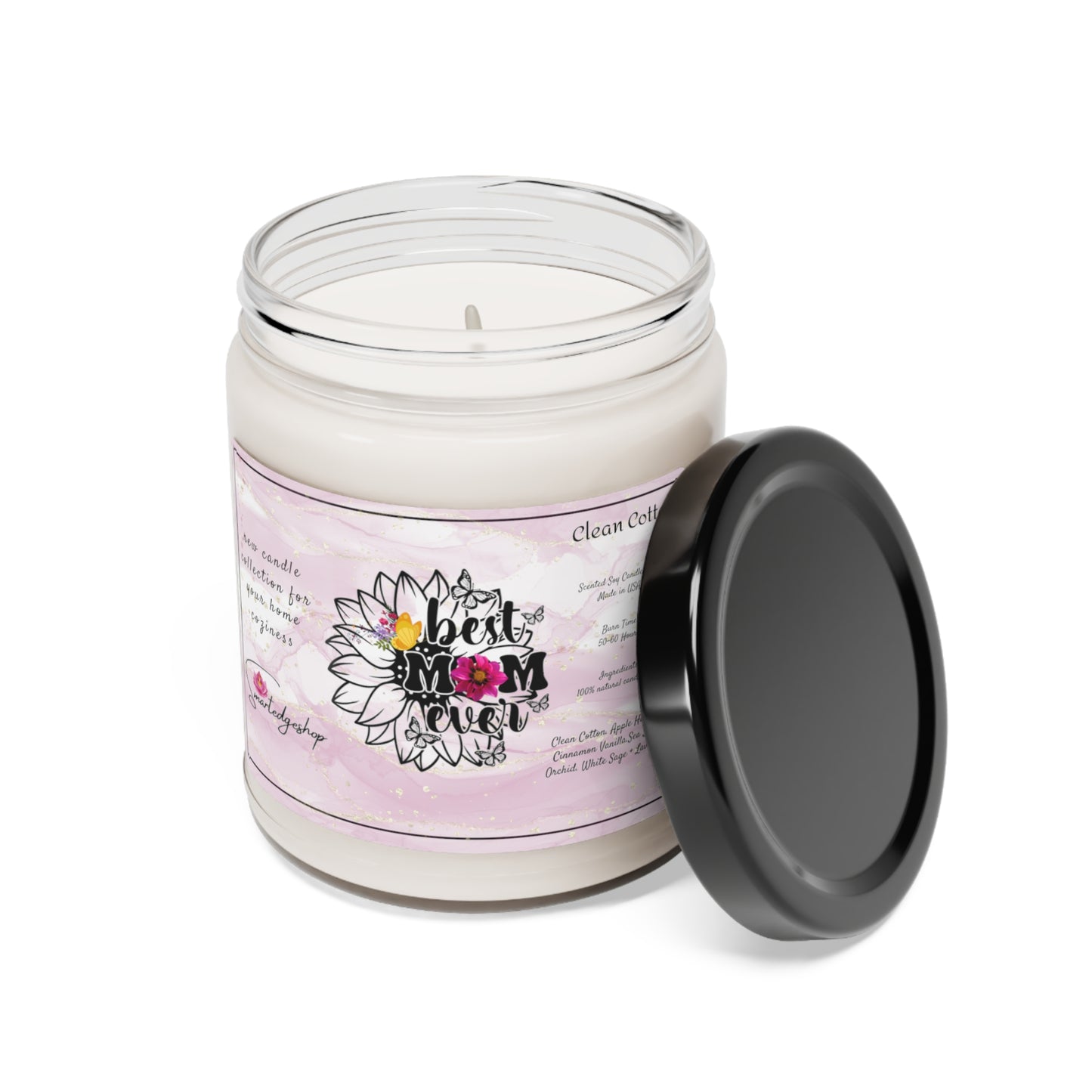 Happy Mother's Day Scented Soy Candle, 9oz, Gift for mom.