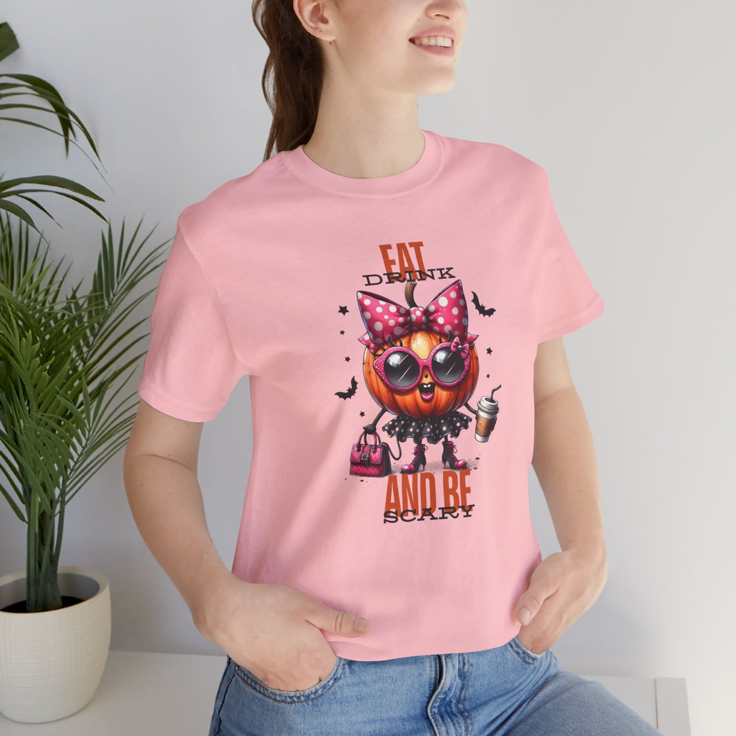 Eat Drink And Be Scary Halloween T-shirt, Happy Halloween T-shirt, Trick Or Treat T-shirt, Halloween T-shirt, Cool Halloween T-shirt, Spooky T-shirt,