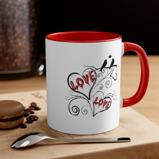 Happy valentines day Accent Coffee Mug, 11oz