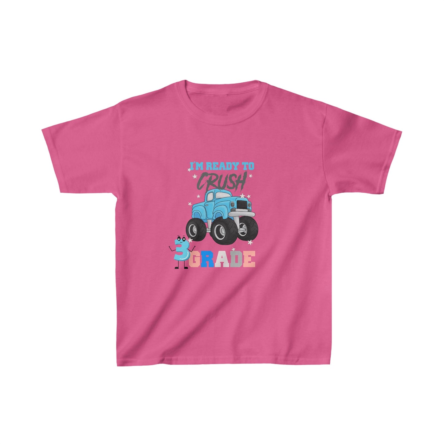 I Am Ready To Crush 3rd Grade Back To School Kids Heavy Cotton™ Tee, First Grade Squad Back To School Kids Heavy Cotton™ Tee, Back to school Kids Shirt, 1st Day Of School Shirt, Back To School Cotton T-Shirt.