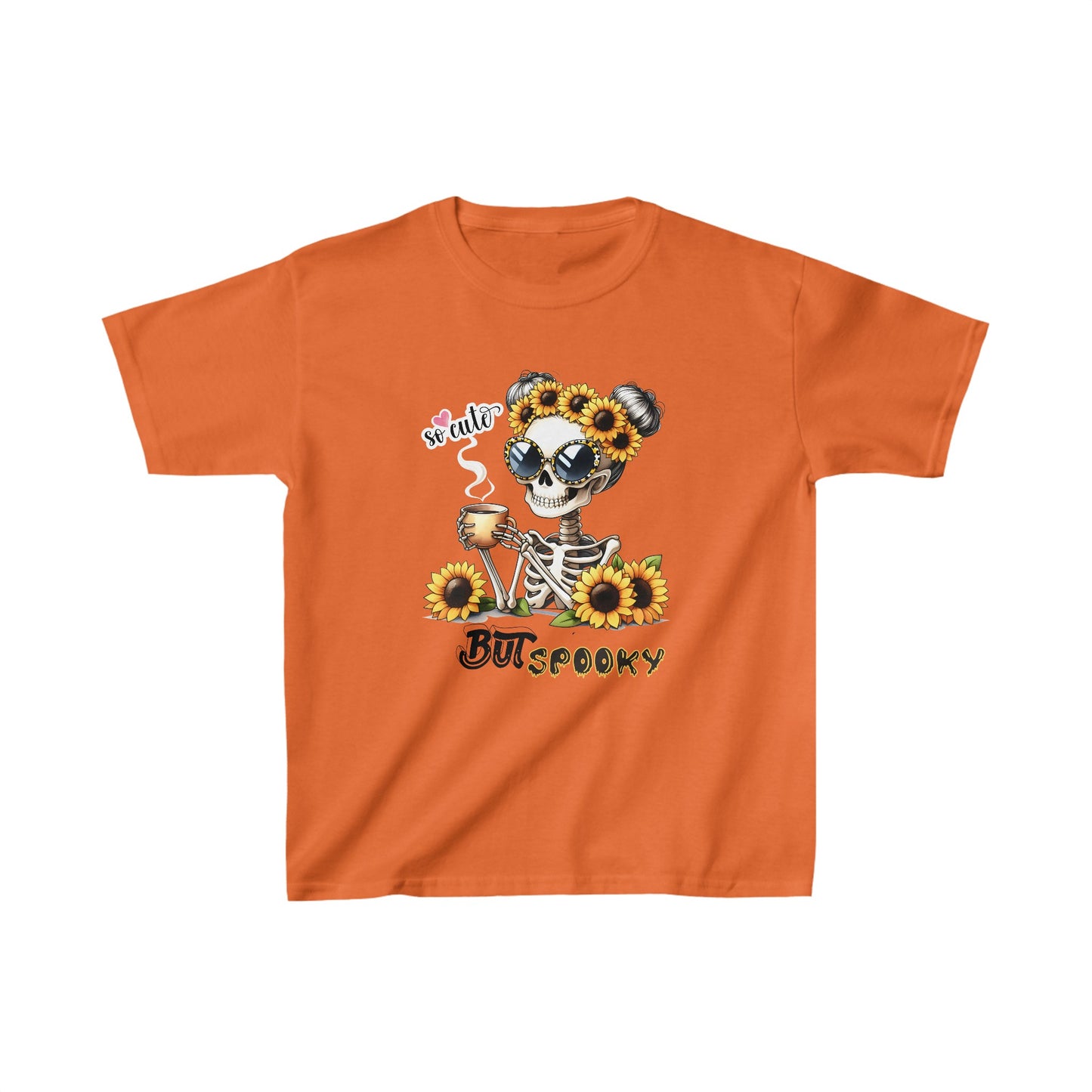 So Cute But spooky Halloween Kids Shirt, Spooky Halloween Kids Heavy Cotton™ Tee, Spooky Season Kids Shirt, Spooky Vibes Shirt, Trick Or Treat Cotton T-Shirt.