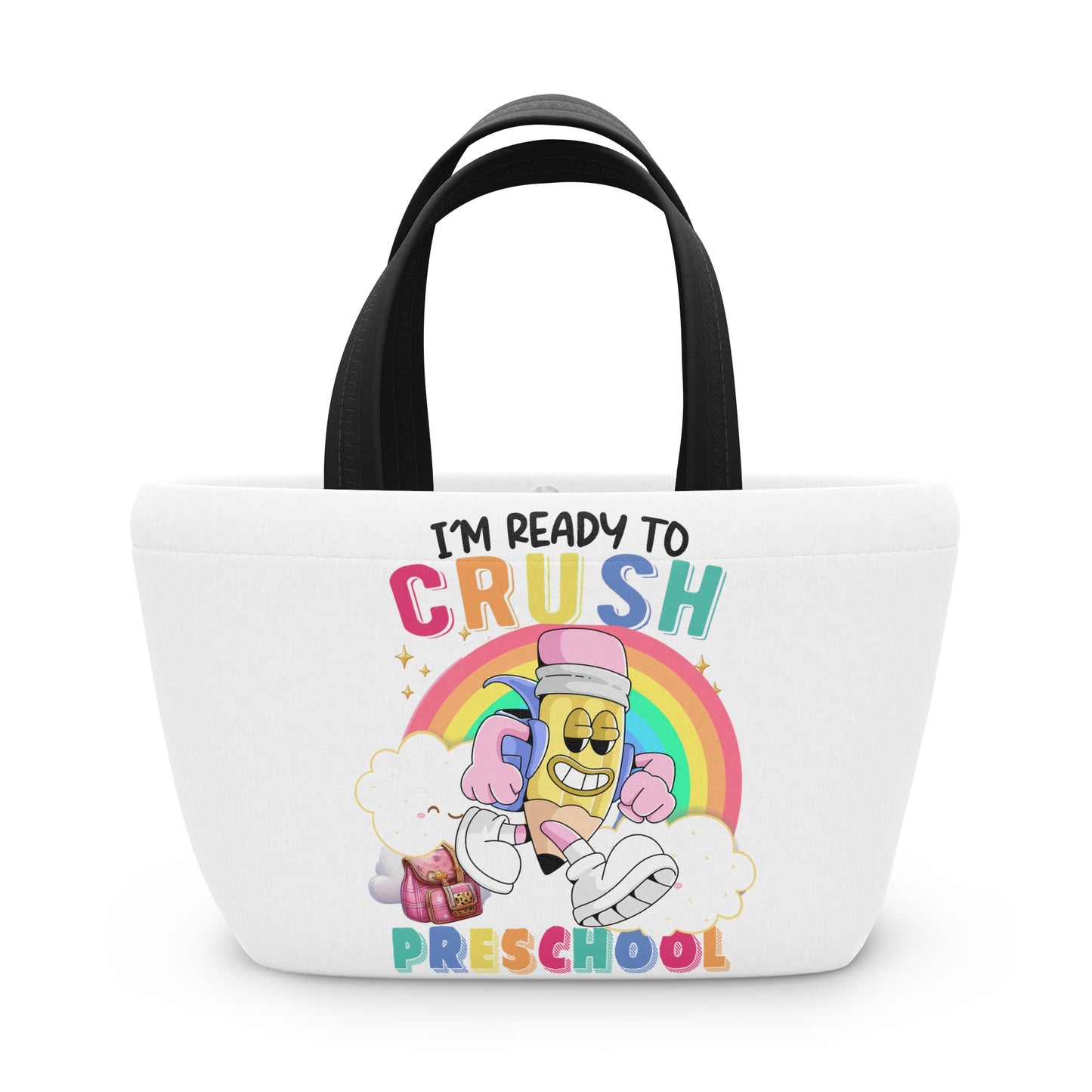 Back To School Lunch Bag, Back to Learning Lunch Bag, Ready for School Lunch Bag.