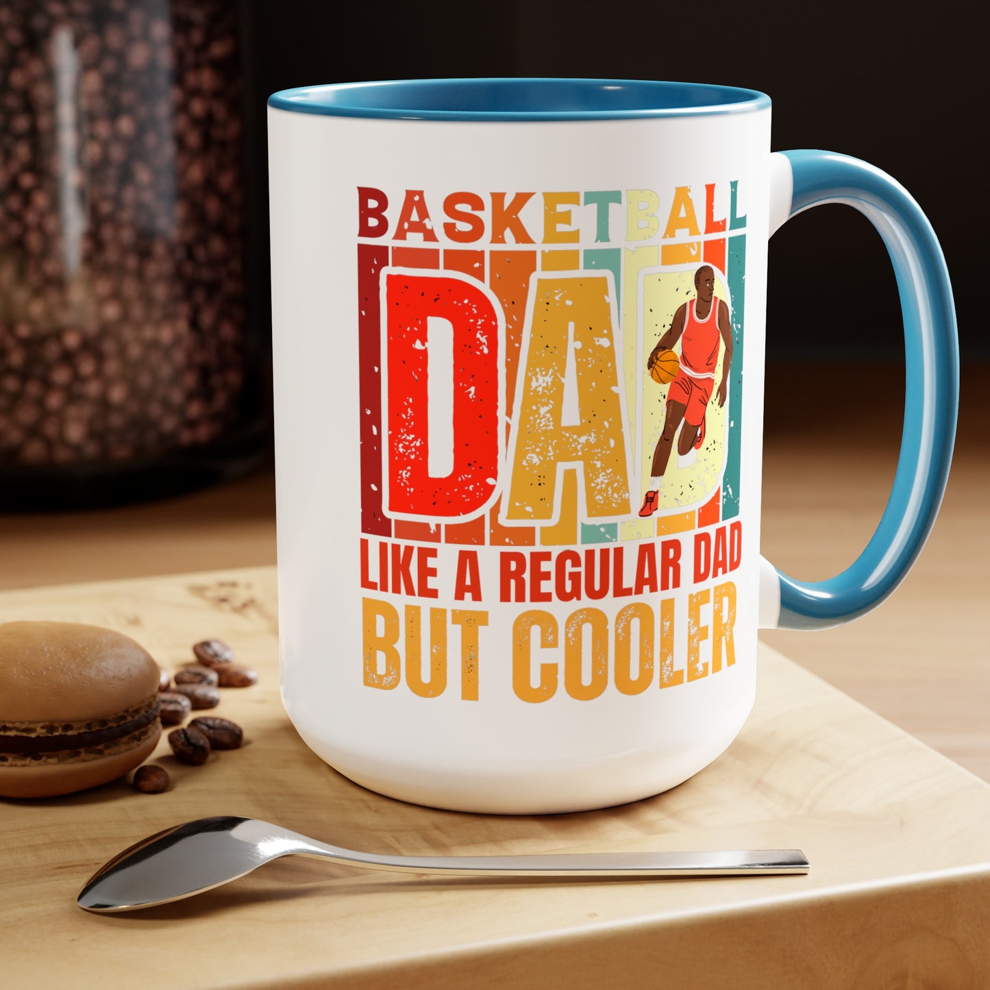 Happy father's dayTow-Tone Coffee Mug.15oz, Gift for Dad, Daddy's Coffee Mug