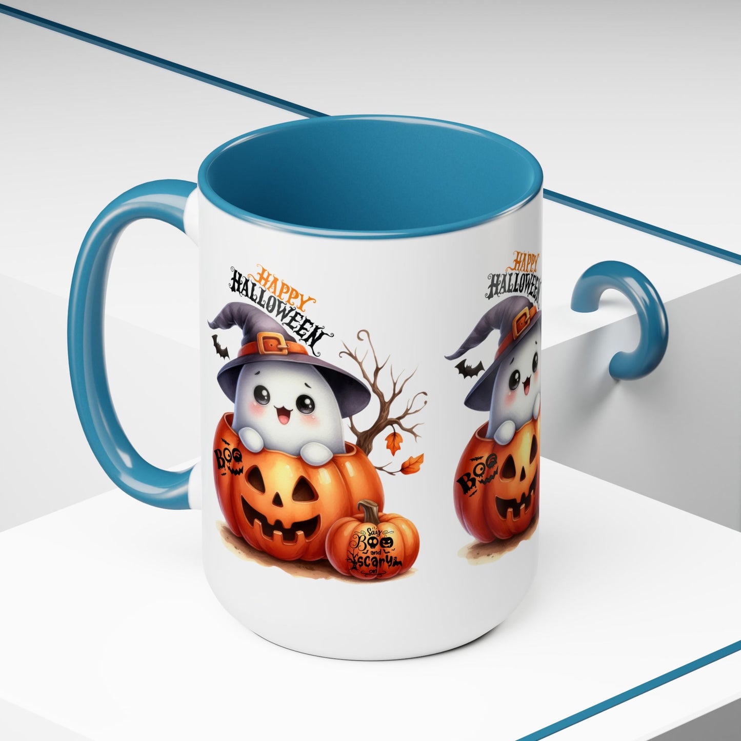 Happy Halloween Coffee Mug,  Let's Go Halloween Coffee Mug, Trick or Treat Halloween Coffee Mug, Cute Skeleton Coffee Mug, Spooky Season Halloween Coffee Mug.