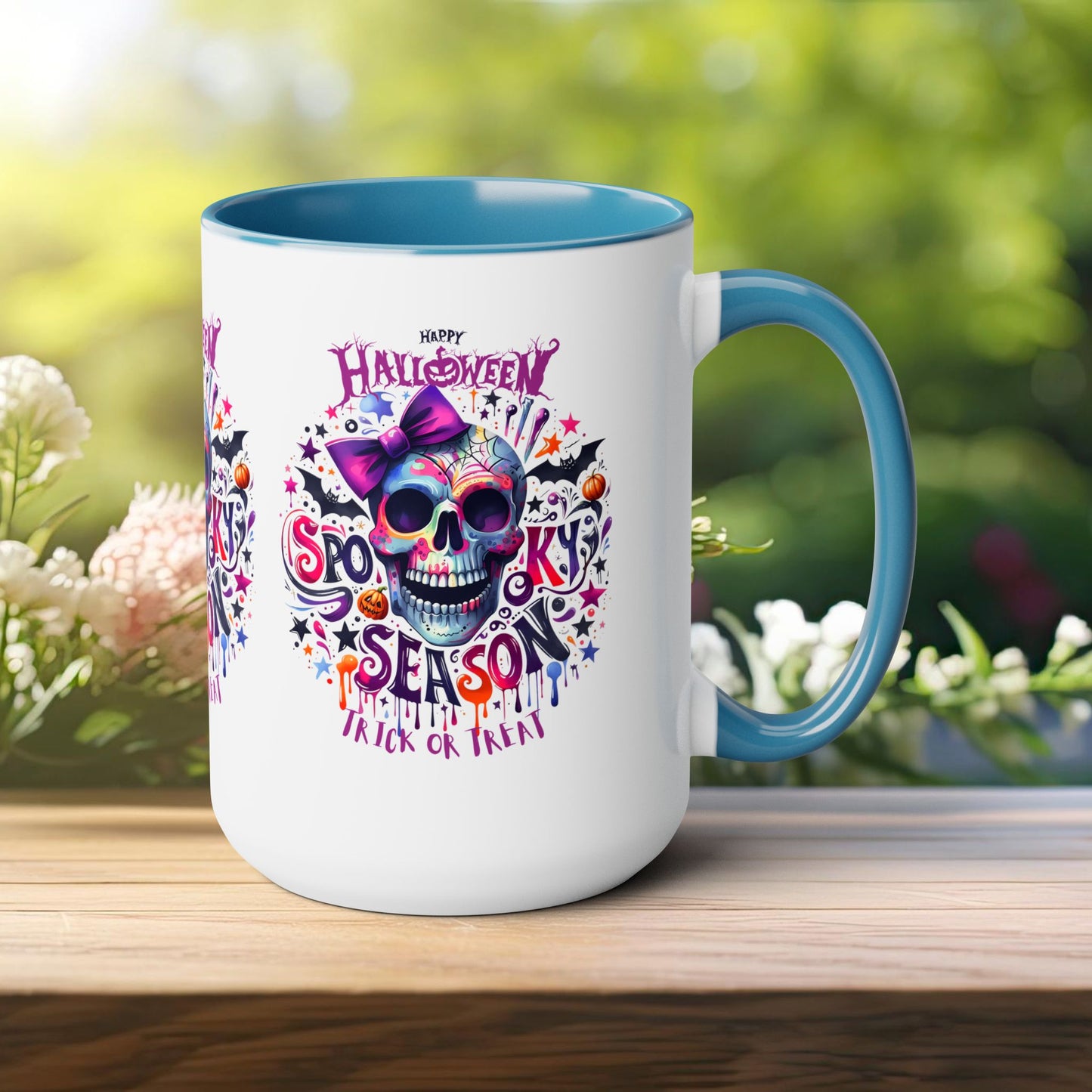 Spooky Season Halloween Coffee Mug, Halloween Coffee Mug, Trick or Treat Halloween Coffee Mug, Cute Skeleton Coffee Mug, Spooky Vibes Halloween Coffee Mug.