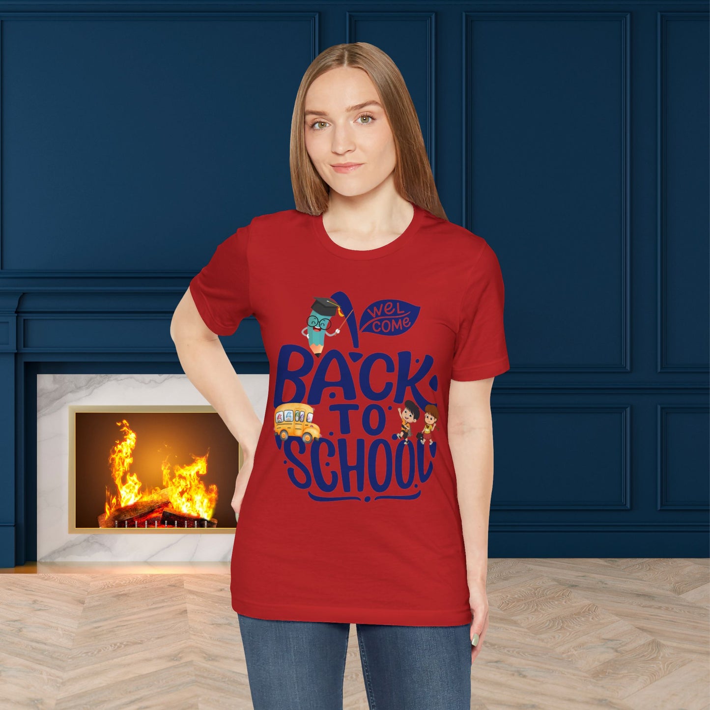 Welcome Back To School T-Shirt, Teacher T-Shirt, Teacher Back To school unisex jersey short sleeve.First Day Vibes T-Shirt.