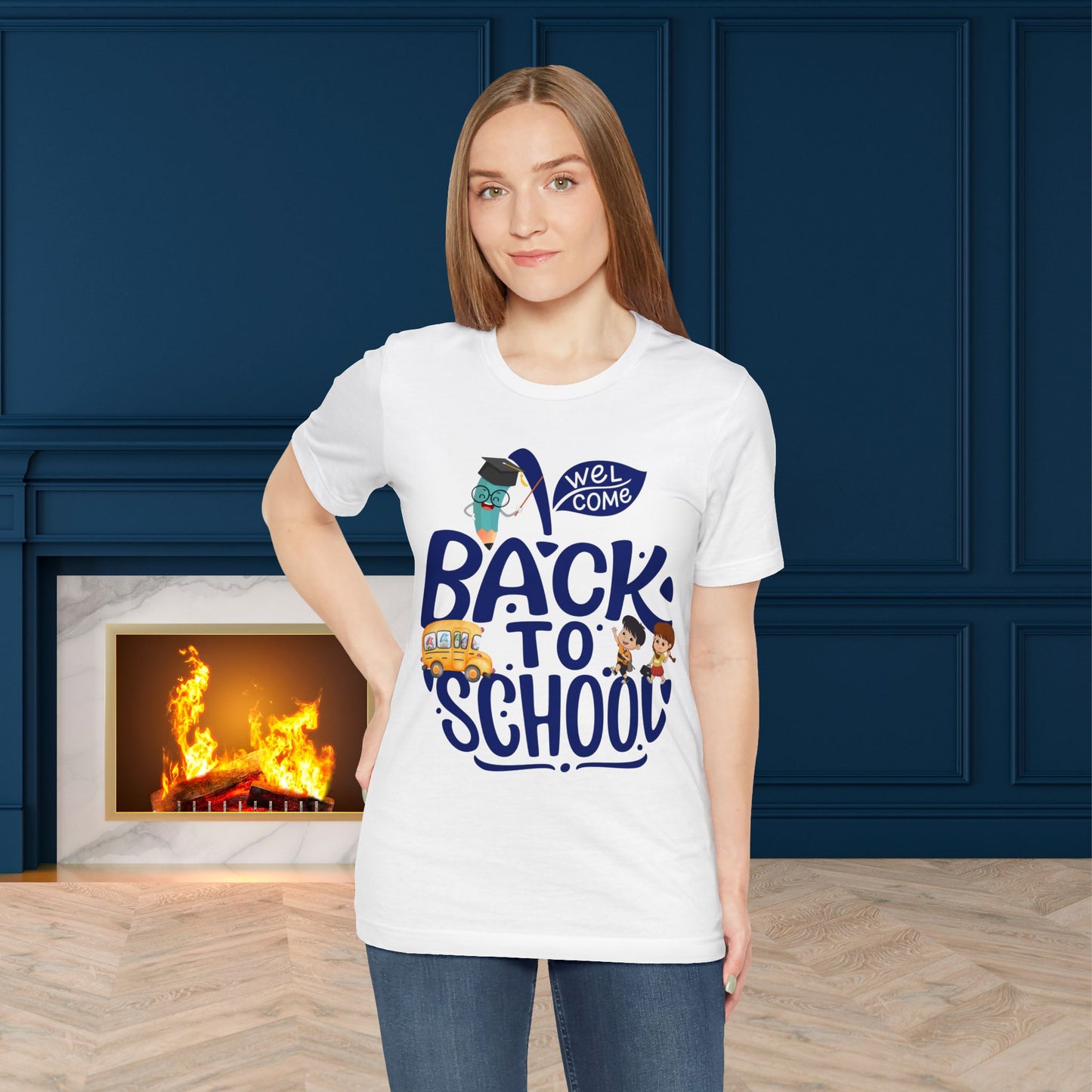 Welcome Back To School T-Shirt, Teacher T-Shirt, Teacher Back To school unisex jersey short sleeve.First Day Vibes T-Shirt.