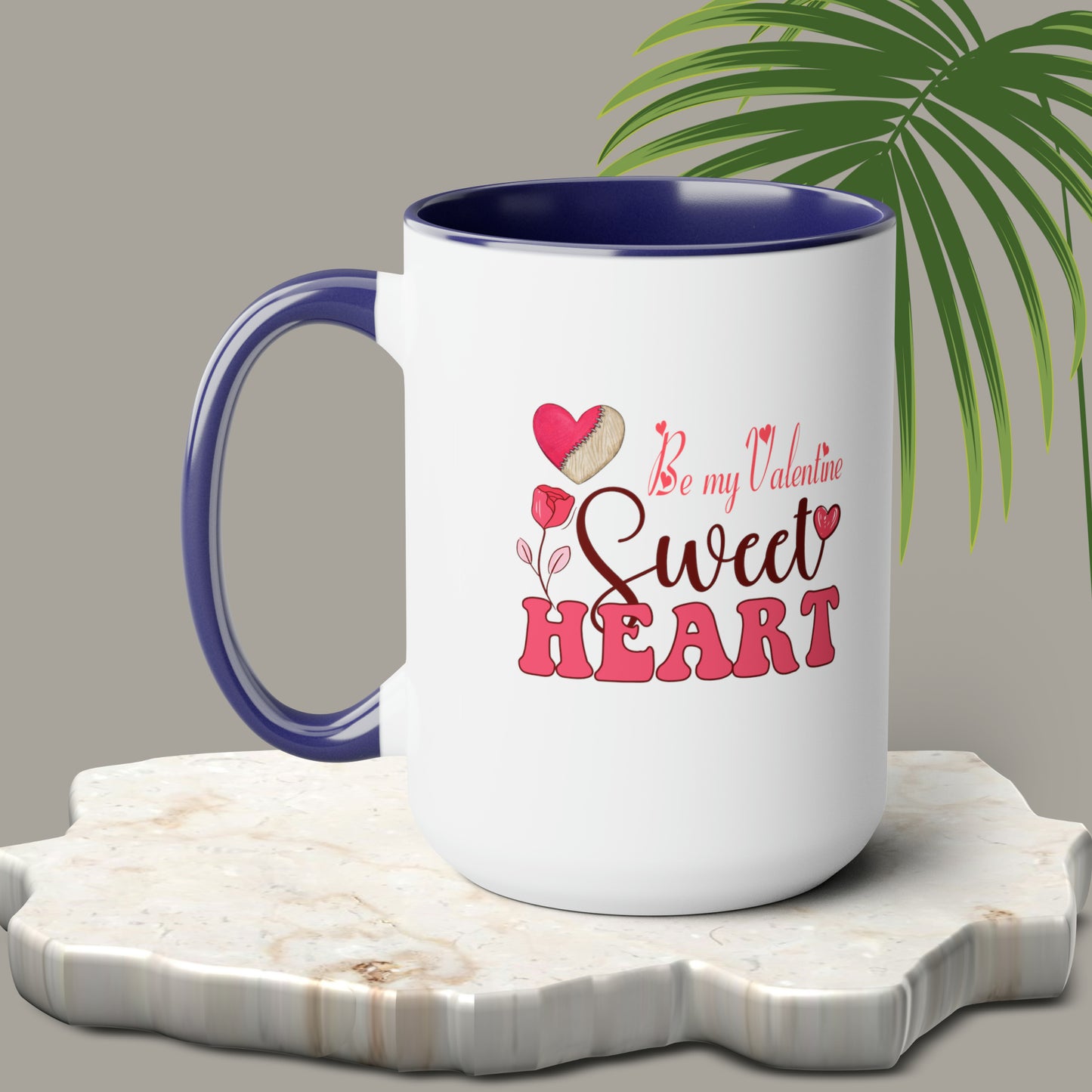 Happy valentines day Two-Tone Coffee Mugs, 15oz