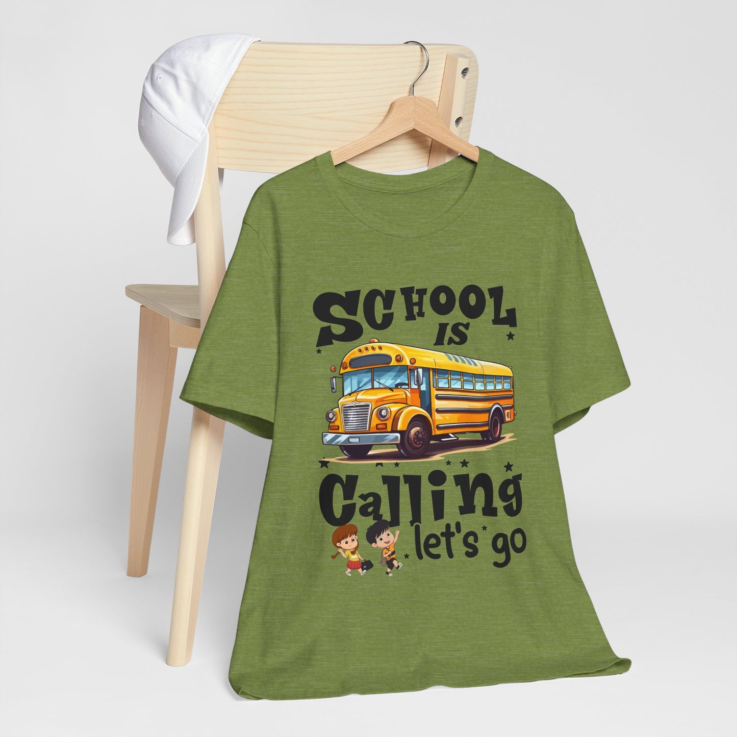 School Is calling T-shirt, First Day Of School T-Shirt, Teacher Back To school unisex jersey short sleeve.First Day Vibes T-Shirt.