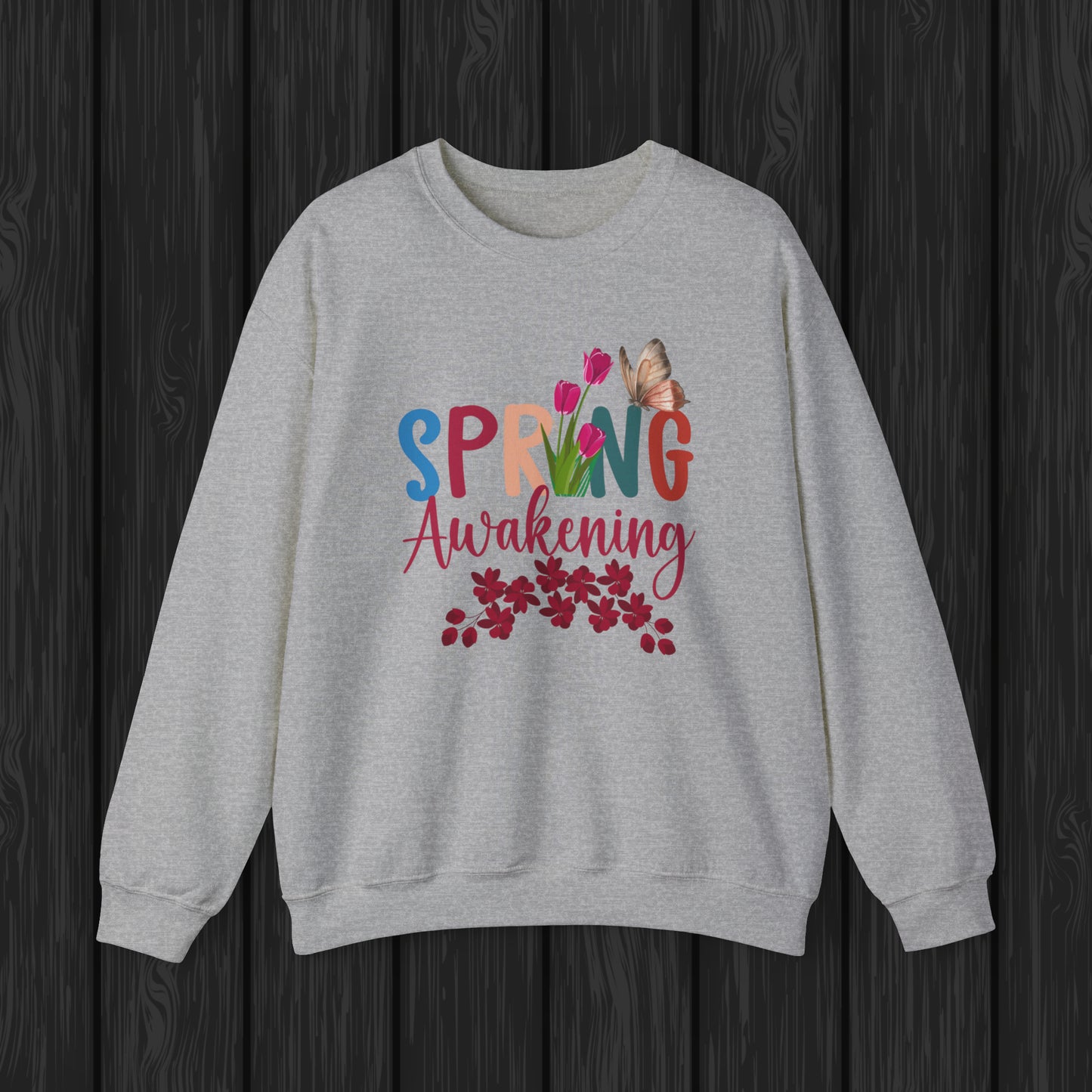 Spring Awakening Unisex Crewneck Sweatshirt, Spring Time Trendy Sweatshirt