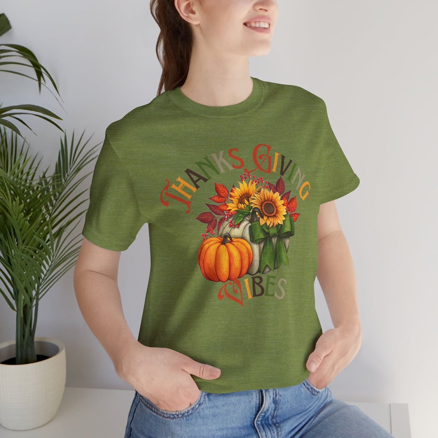 Thanks Giving  Vibes T-shirt, Happy Thanksgiving T-shirt, Happy thanksgiving 2024 T-shirt, Thanksgiving Gift,Turkey Shirt, Family Thanksgiving, Holiday Outfit.