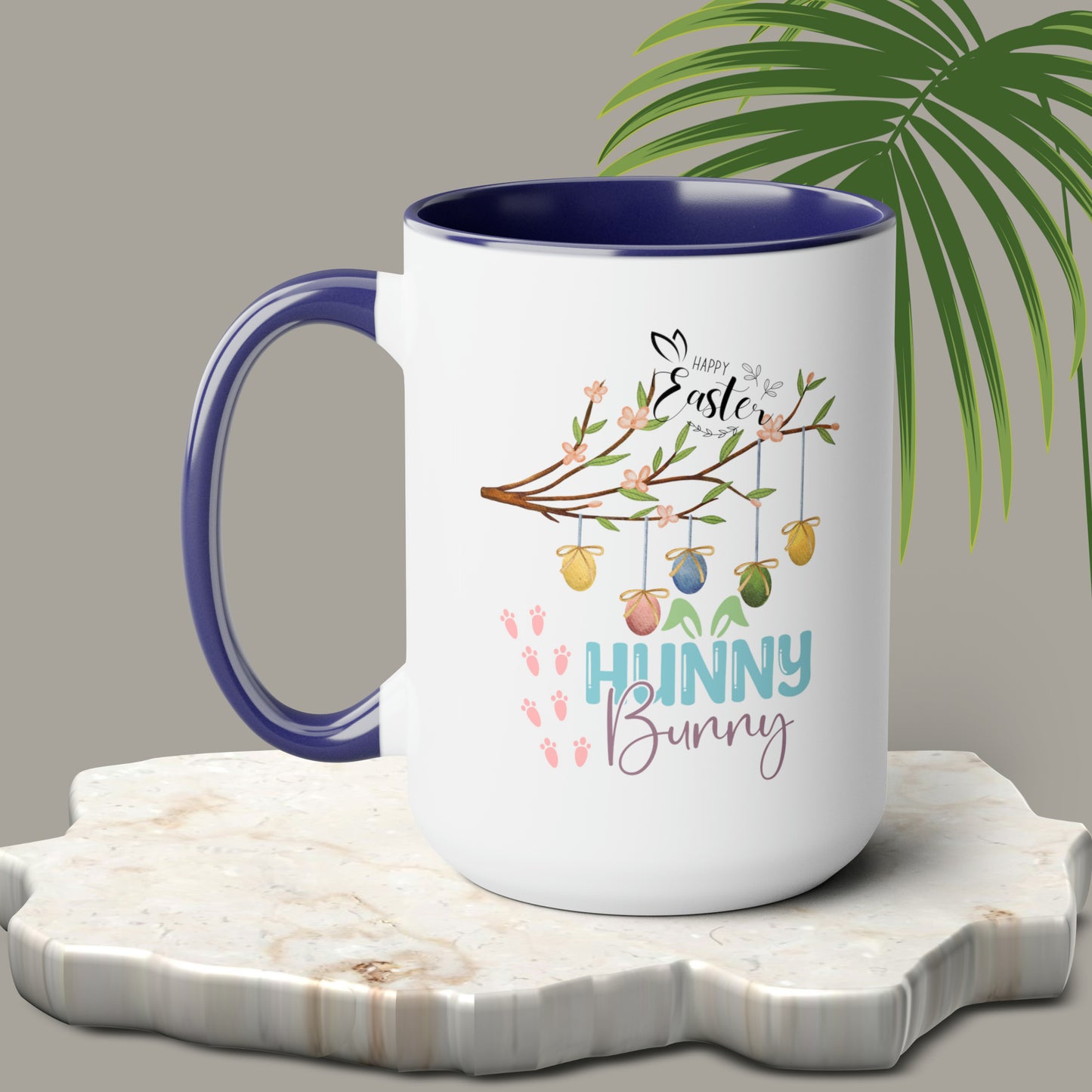 Hunny Bunny Two-Tone Coffee Mugs, 15oz