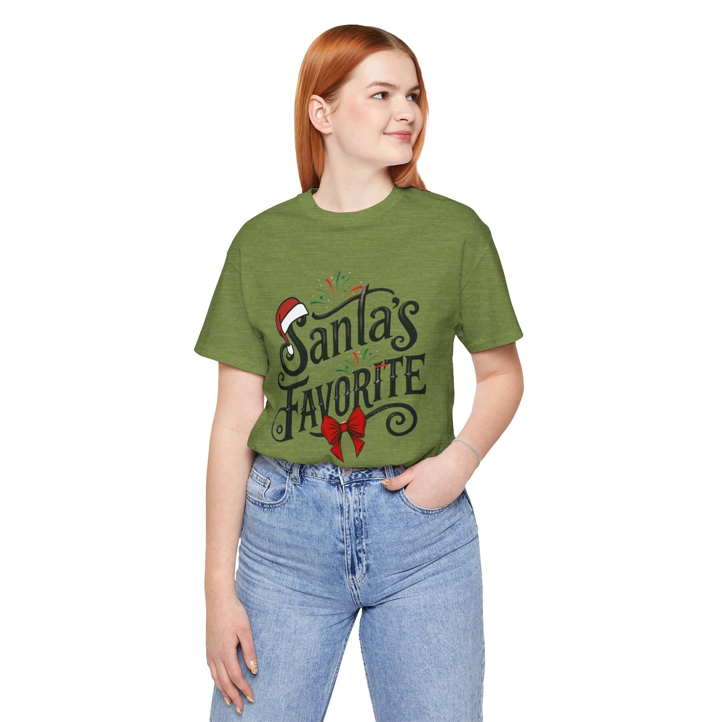 Santa's Favarite Christmas Unisex Tee, Christmas Shirt, Christmas Outfit, Merry Christmas T-shirt, Merry Christmas 2024 T-shirt, Christmas Gift, Family Holiday Outfit.