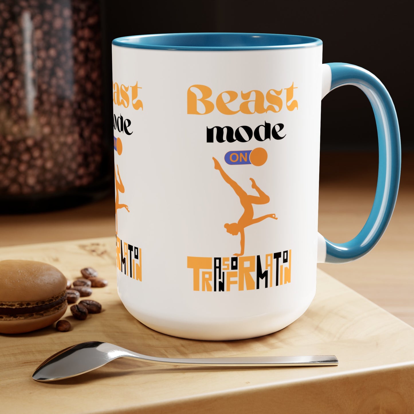 Beast Mode On Yoga Coffee Mug, Cute Yoga Coffee Mug, Yoga lovers Coffee Mug, Yoga Instructor Gift, Gift For Yoga lover, Gift For Yogi.