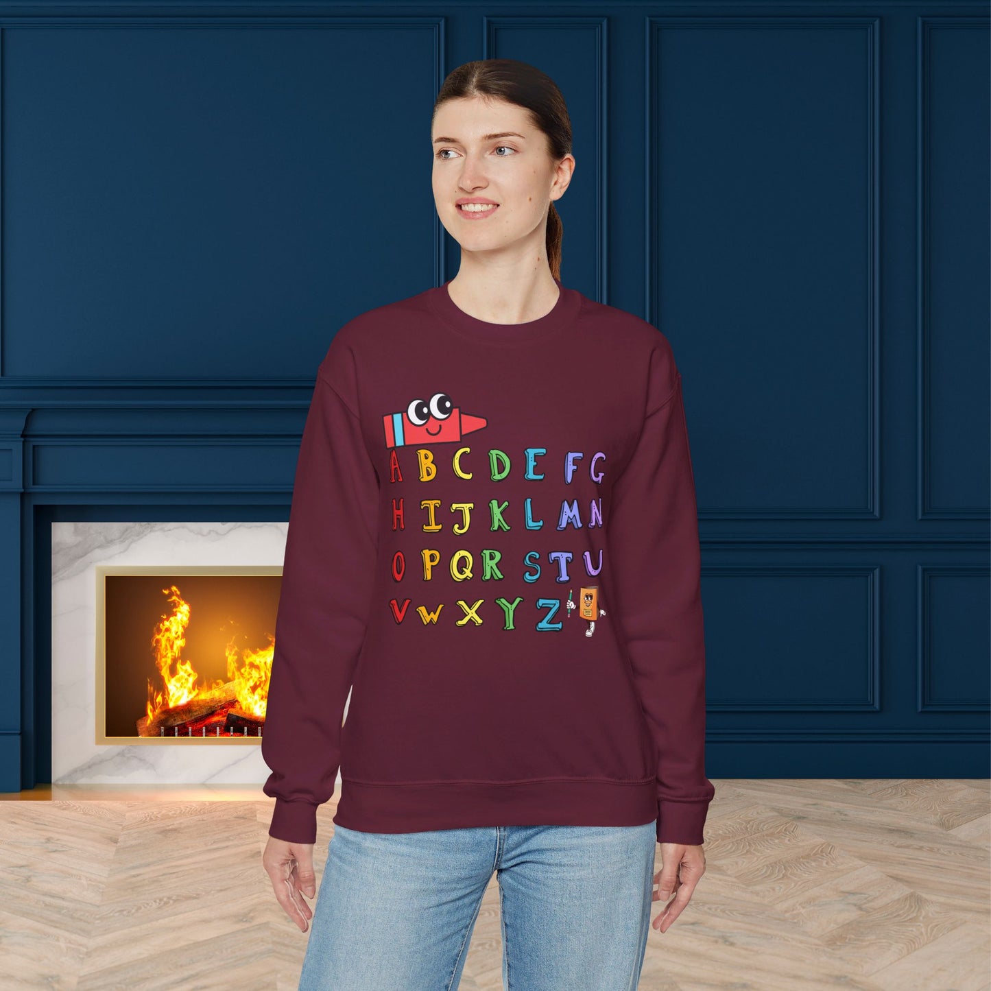 Back To school unisex heavy blend crewneck sweatshirt, We Love Teachers Sweatshirt,Teacher Back To school  Sweatshirt. First Day Vibes Sweatshirt.