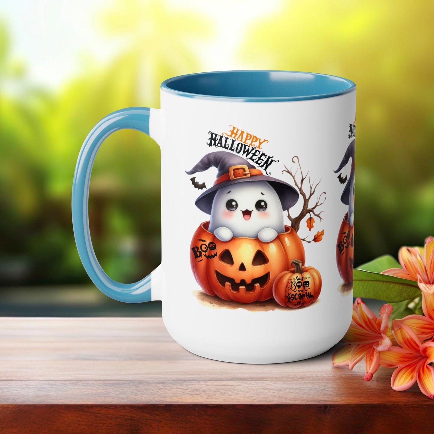 Happy Halloween Coffee Mug,  Let's Go Halloween Coffee Mug, Trick or Treat Halloween Coffee Mug, Cute Skeleton Coffee Mug, Spooky Season Halloween Coffee Mug.