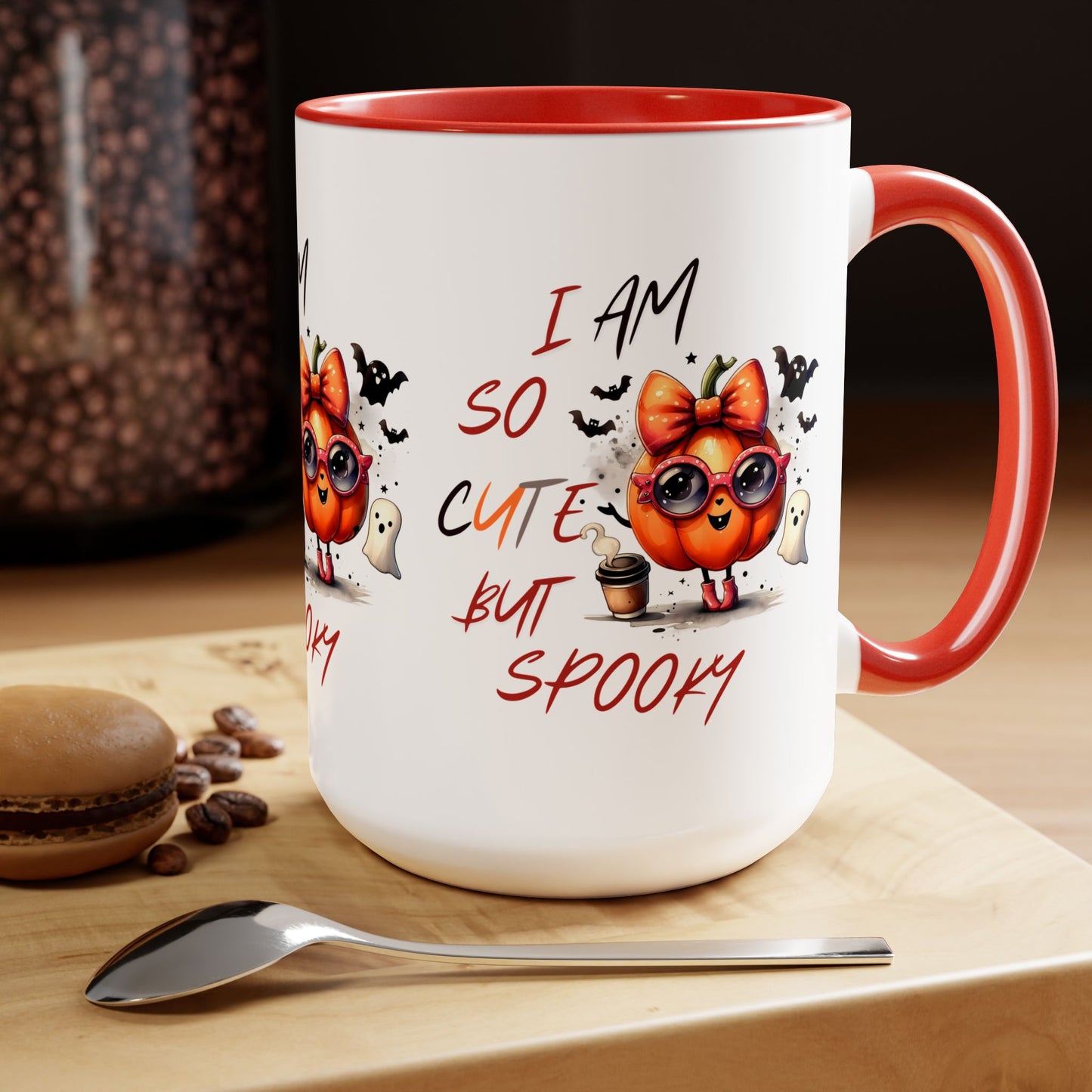 I Am So Cute But Spooky Halloween Coffee Mug,  Let's Go Halloween Coffee Mug, Trick or Treat Halloween Coffee Mug, Cute Skeleton Coffee Mug, Spooky Season Halloween Coffee Mug.