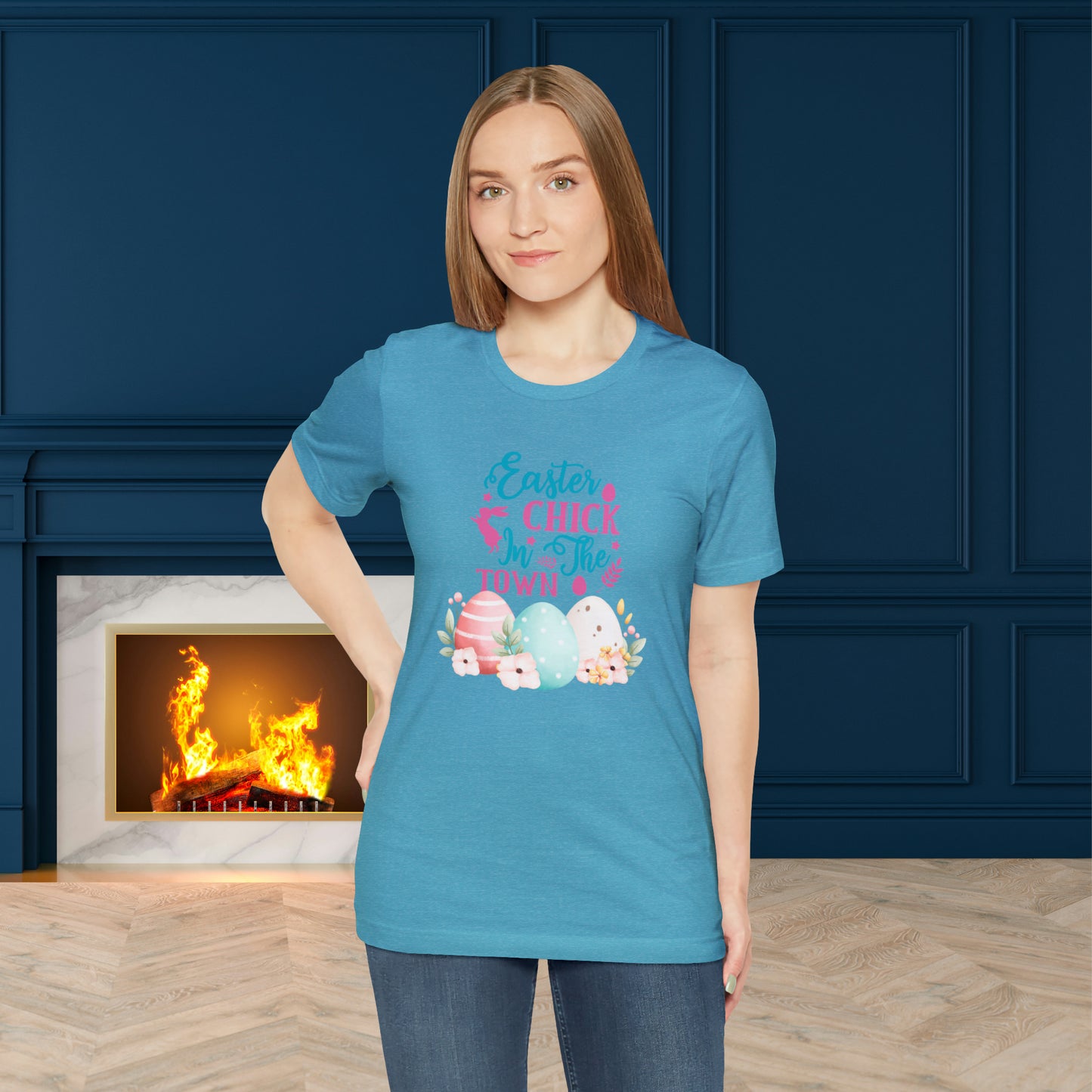 Happy Easter Unisex Jersey Short Sleeve Tee