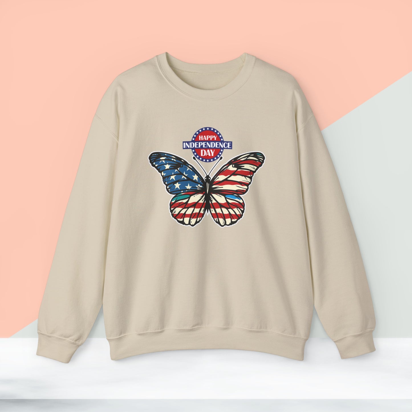 Happy 4th Of July Sweatshirt, Fourth of July unisex heavy blend crewneck sweatshirt.