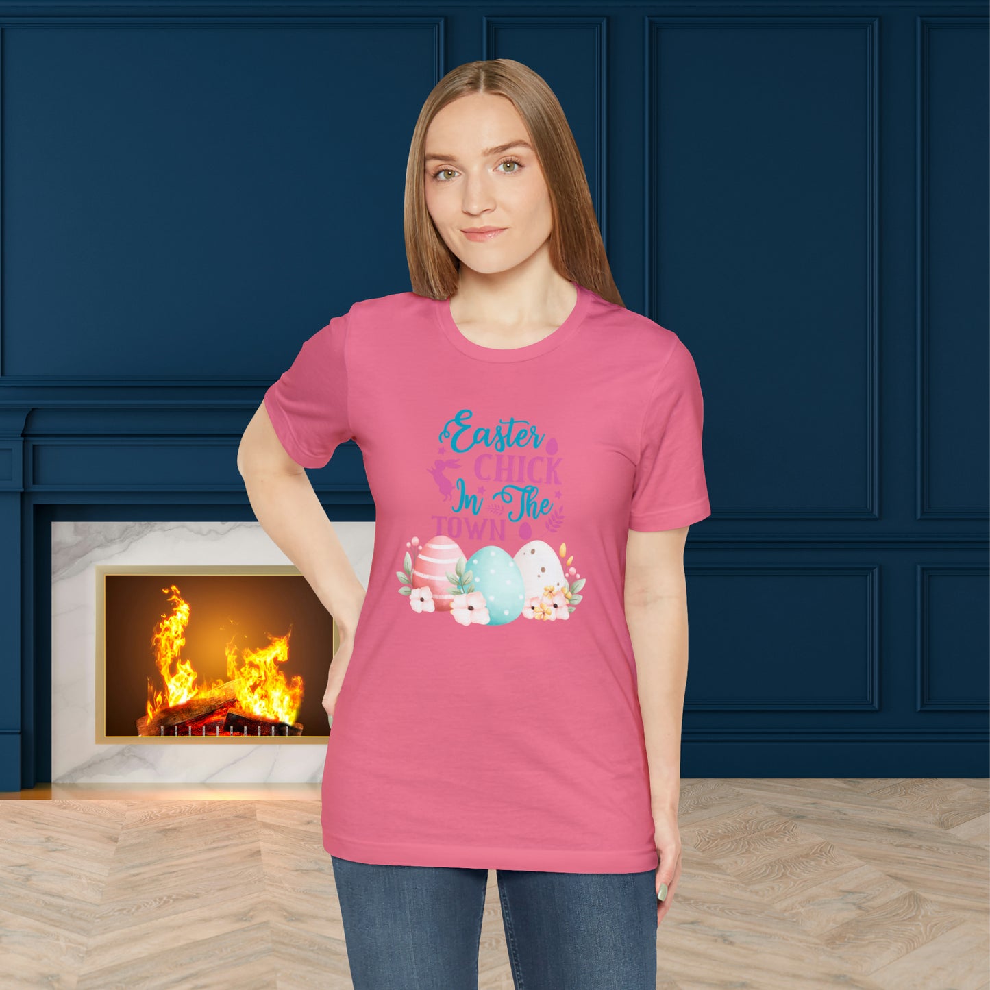 Happy Easter Unisex Jersey Short Sleeve Tee