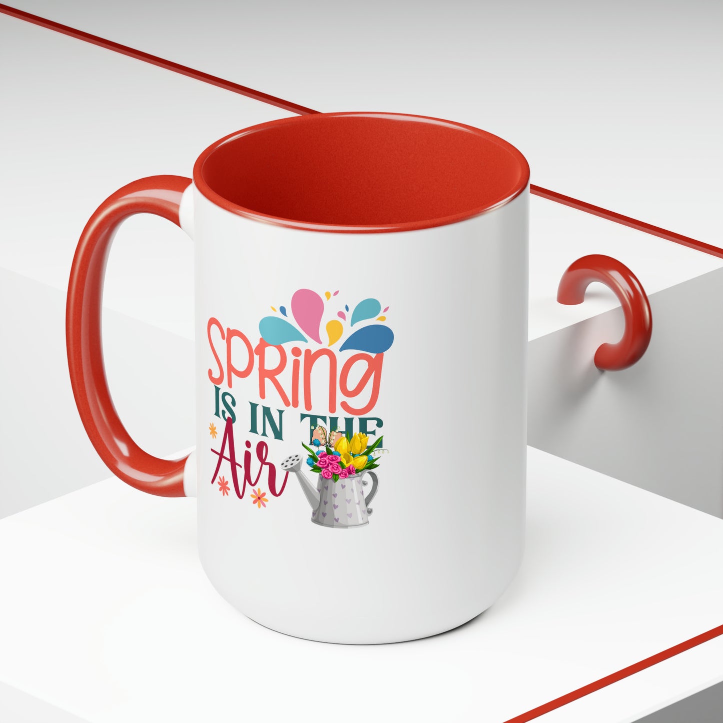 Spring Is In The Air two-Tone Coffee Mugs, 15oz