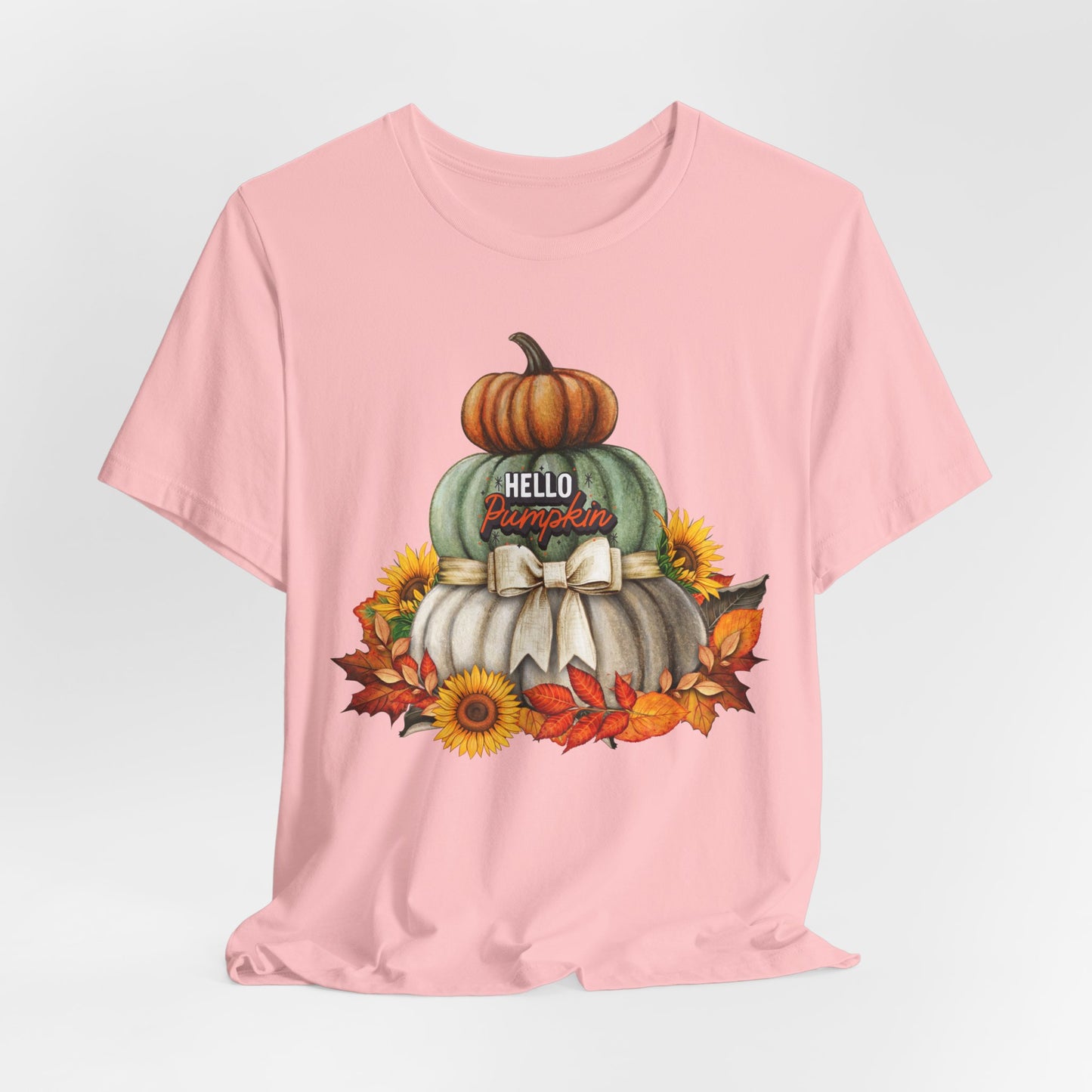 Hello Pumpkin Thanksgiving T-shirt, Happy thanksgiving 2024 T-shirt, Thanksgiving Gift,Turkey Shirt, Family Thanksgiving, Holiday Outfit.