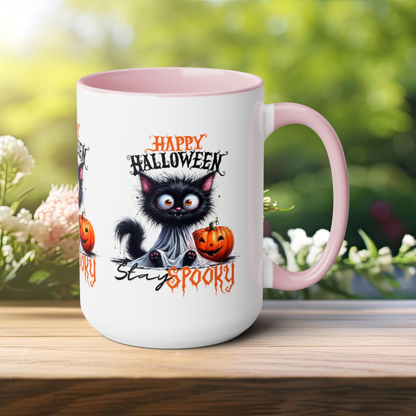 Stay Spooky Happy Halloween Coffee Mug,  Let's Go Halloween Coffee Mug, Trick or Treat Halloween Coffee Mug, Cute Ghost Coffee Mug, Spooky Season Halloween Coffee Mug.