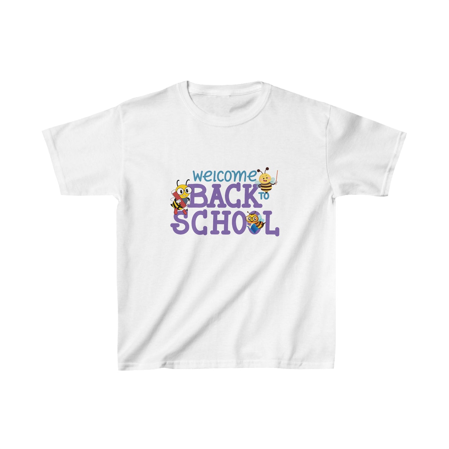 Back To School Kids Heavy Cotton™ Tee, Back to school Kids Shirt, 1st Day Of School Shirt, Back To School Cotton T-Shirt.