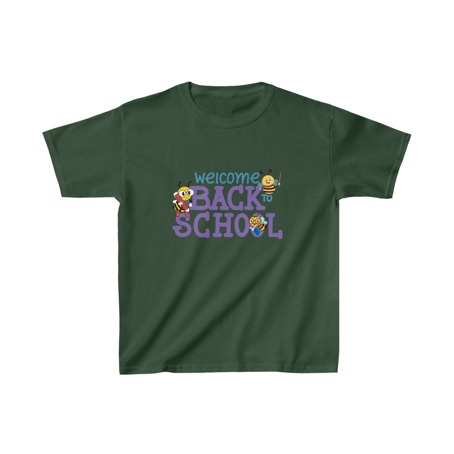 Back To School Kids Heavy Cotton™ Tee, Back to school Kids Shirt, 1st Day Of School Shirt, Back To School Cotton T-Shirt.