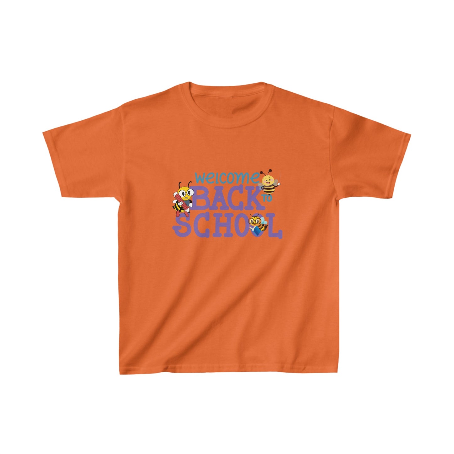 Back To School Kids Heavy Cotton™ Tee, Back to school Kids Shirt, 1st Day Of School Shirt, Back To School Cotton T-Shirt.