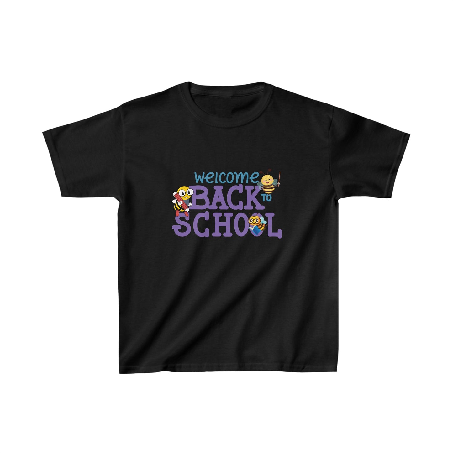 Back To School Kids Heavy Cotton™ Tee, Back to school Kids Shirt, 1st Day Of School Shirt, Back To School Cotton T-Shirt.