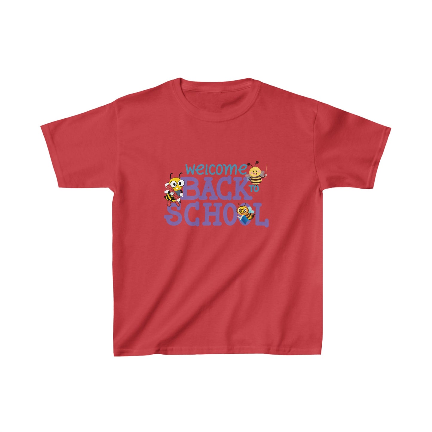 Back To School Kids Heavy Cotton™ Tee, Back to school Kids Shirt, 1st Day Of School Shirt, Back To School Cotton T-Shirt.