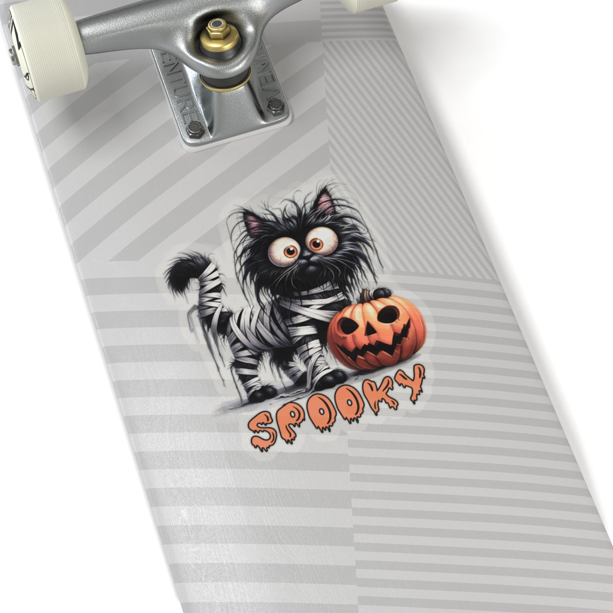 Spooky Kiss-Cut Stickers, Happy Halloween Kiss-Cut Stickers, Spooky Season Kiss-Cut Stickers, Cute Cat Halloween Kiss-Cut Stickers.