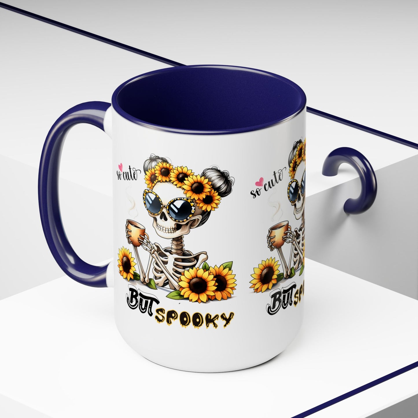 So cute But Spooky Halloween Coffee Mug,  Let's Go Halloween Coffee Mug, Trick or Treat Halloween Coffee Mug, Cute Skeleton Coffee Mug, Spooky Season Halloween Coffee Mug.