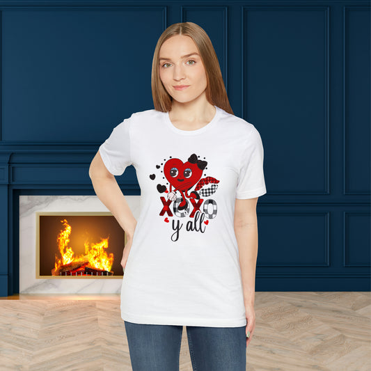 Happy valentines day Unisex Jersey Short Sleeve Tee