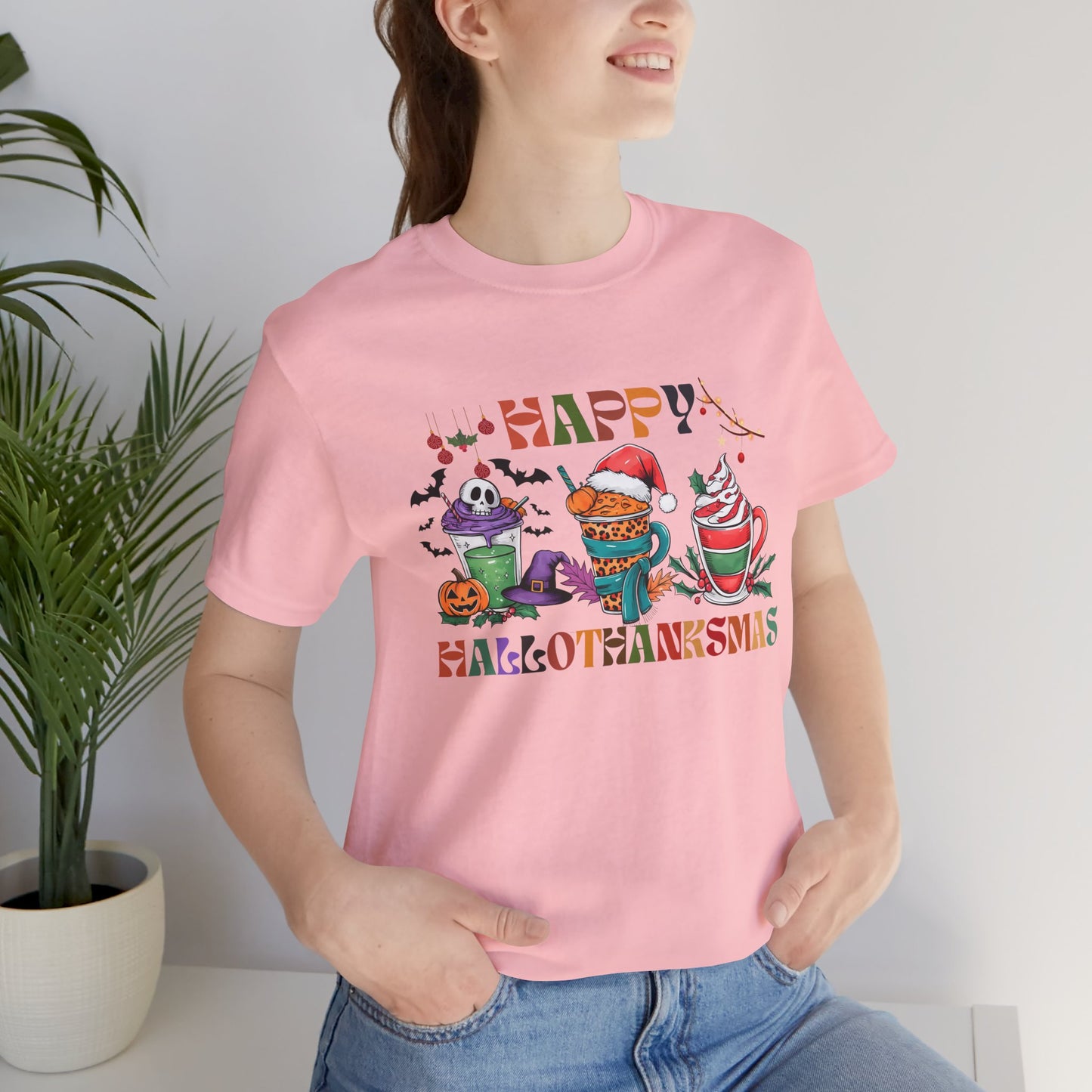 Happy Hellothanksmas T-shirt, Happy Thanksgiving T-shirt, Happy thanksgiving 2024 T-shirt, Thanksgiving Gift,Turkey Shirt, Family Thanksgiving, Holiday Outfit.