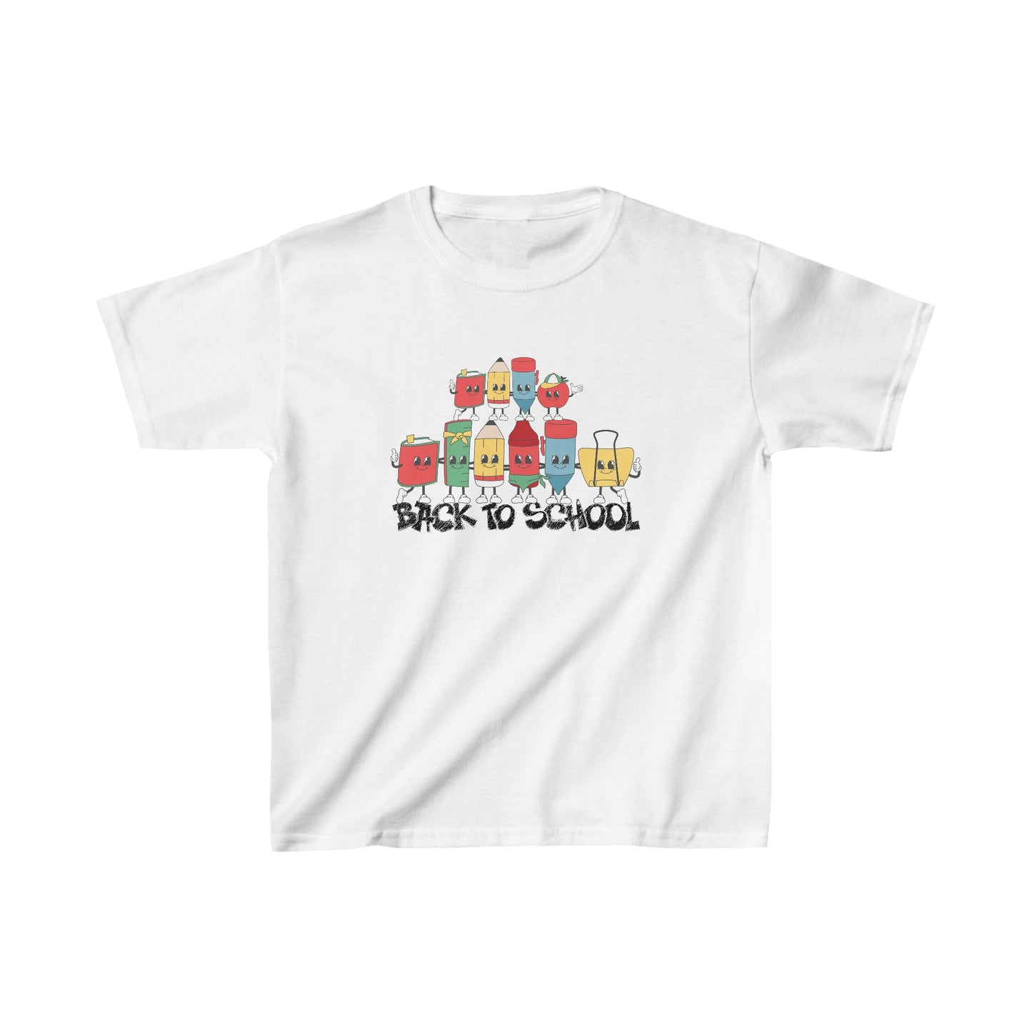 Back To School Kids Heavy Cotton™ Tee, Back to school Kids Shirt, 1st Day Of School Shirt, Back To School Cotton T-Shirt.