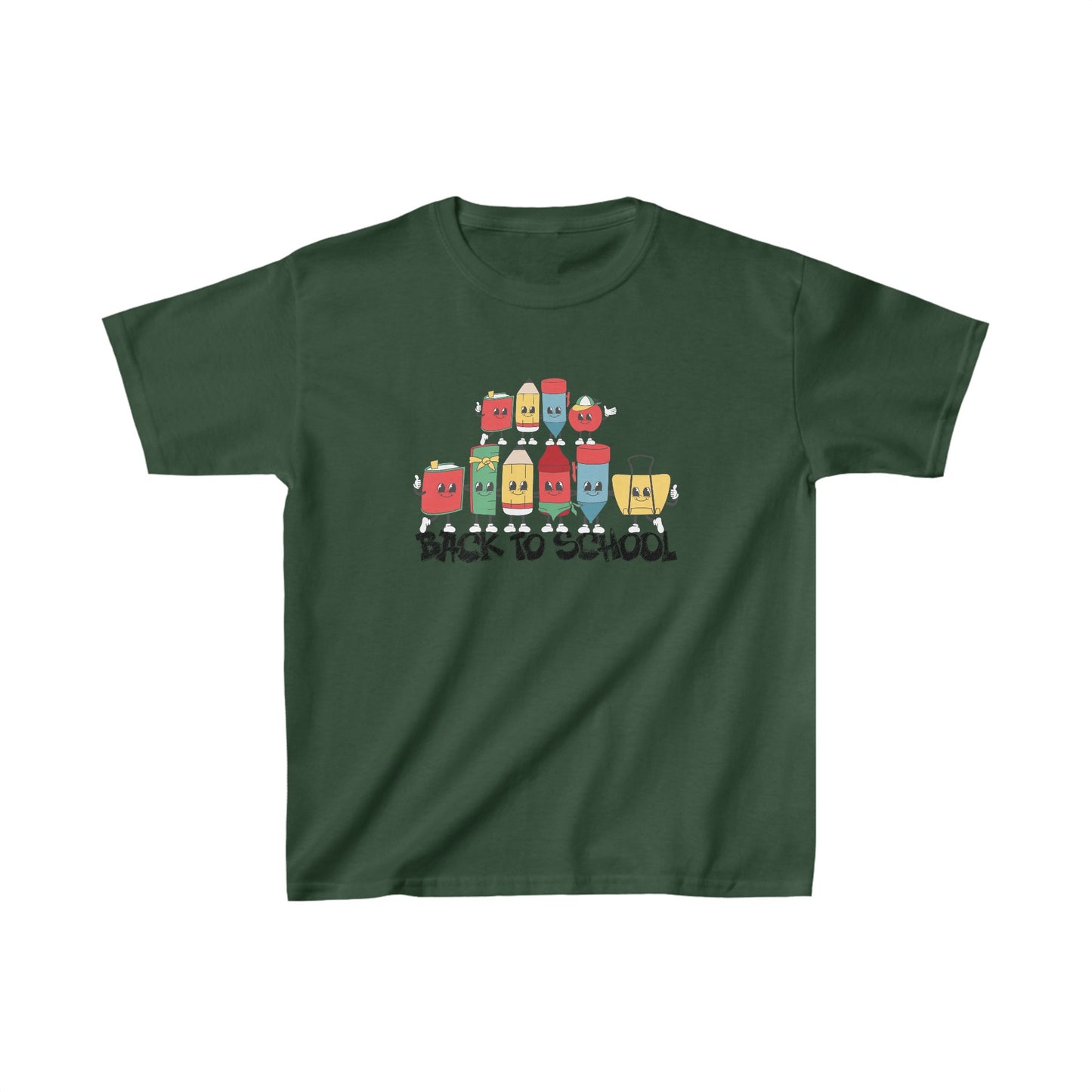 Back To School Kids Heavy Cotton™ Tee, Back to school Kids Shirt, 1st Day Of School Shirt, Back To School Cotton T-Shirt.