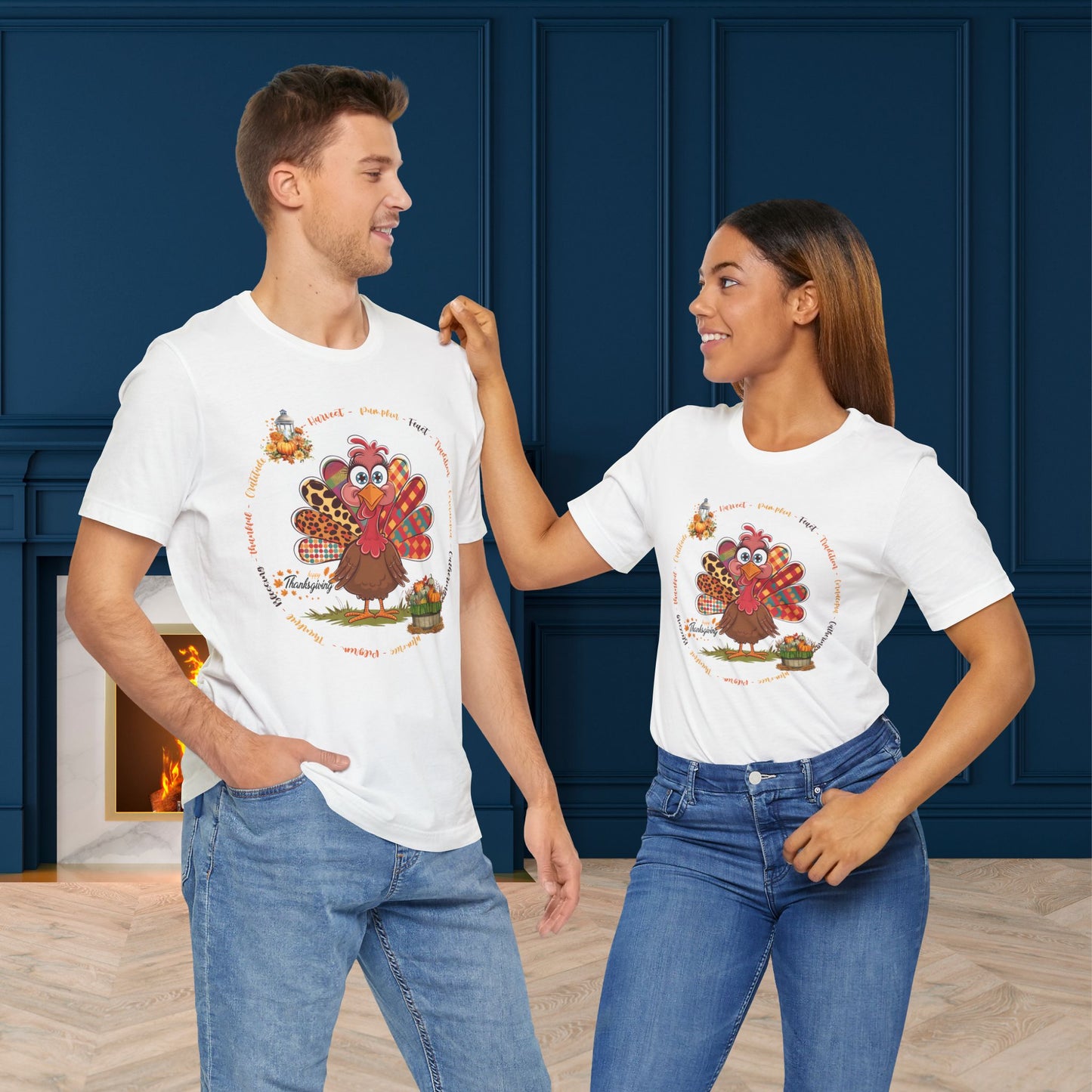 Happy Thanksgiving T-shirt, Happy thanksgiving 2024 T-shirt, Thanksgiving Gift,Turkey Shirt, Family Thanksgiving, Holiday Outfit.